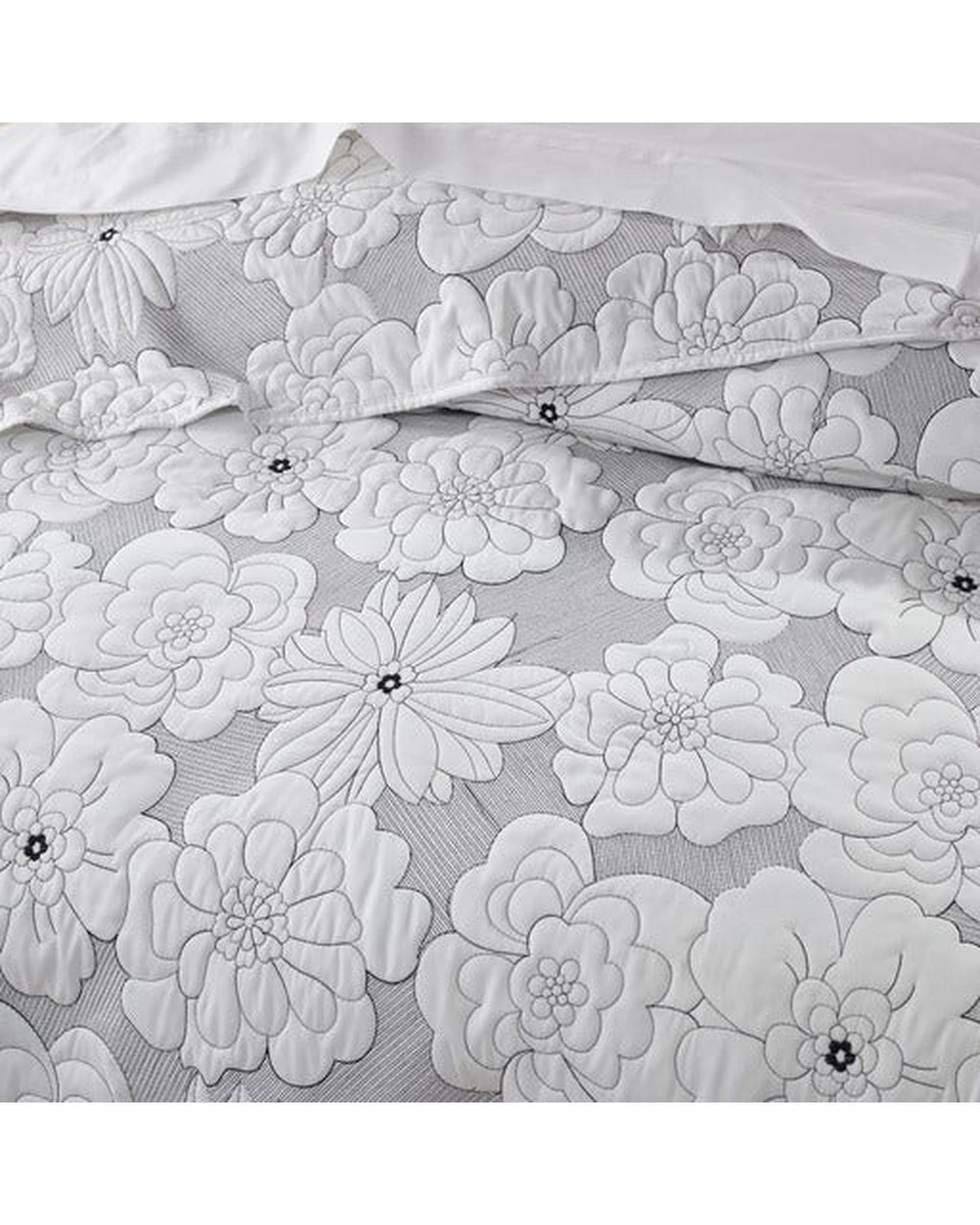Bianca Bedding Comforter Bianca Bedding Leona White Polyester Bedspread Set