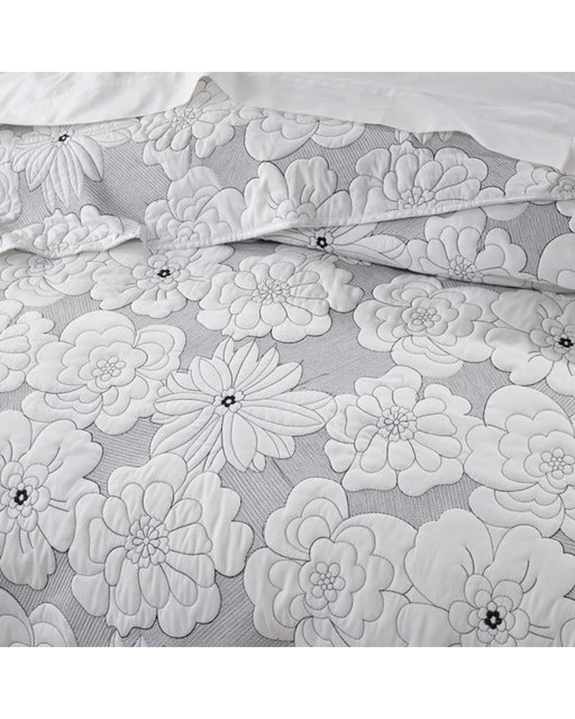 Bianca Bedding Comforter Bianca Bedding Leona White Polyester Bedspread Set