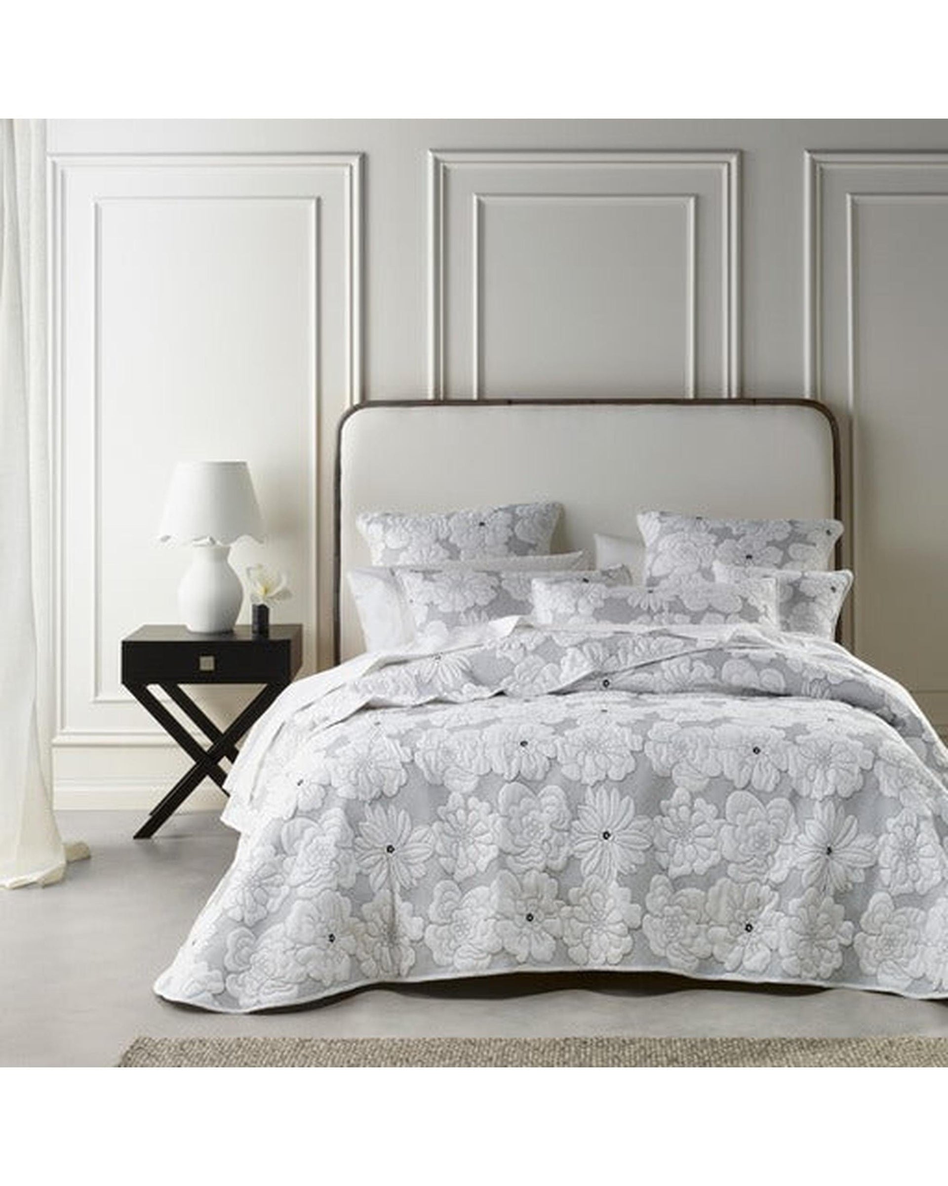 Bianca Bedding Comforter Bianca Bedding Leona White Polyester Bedspread Set