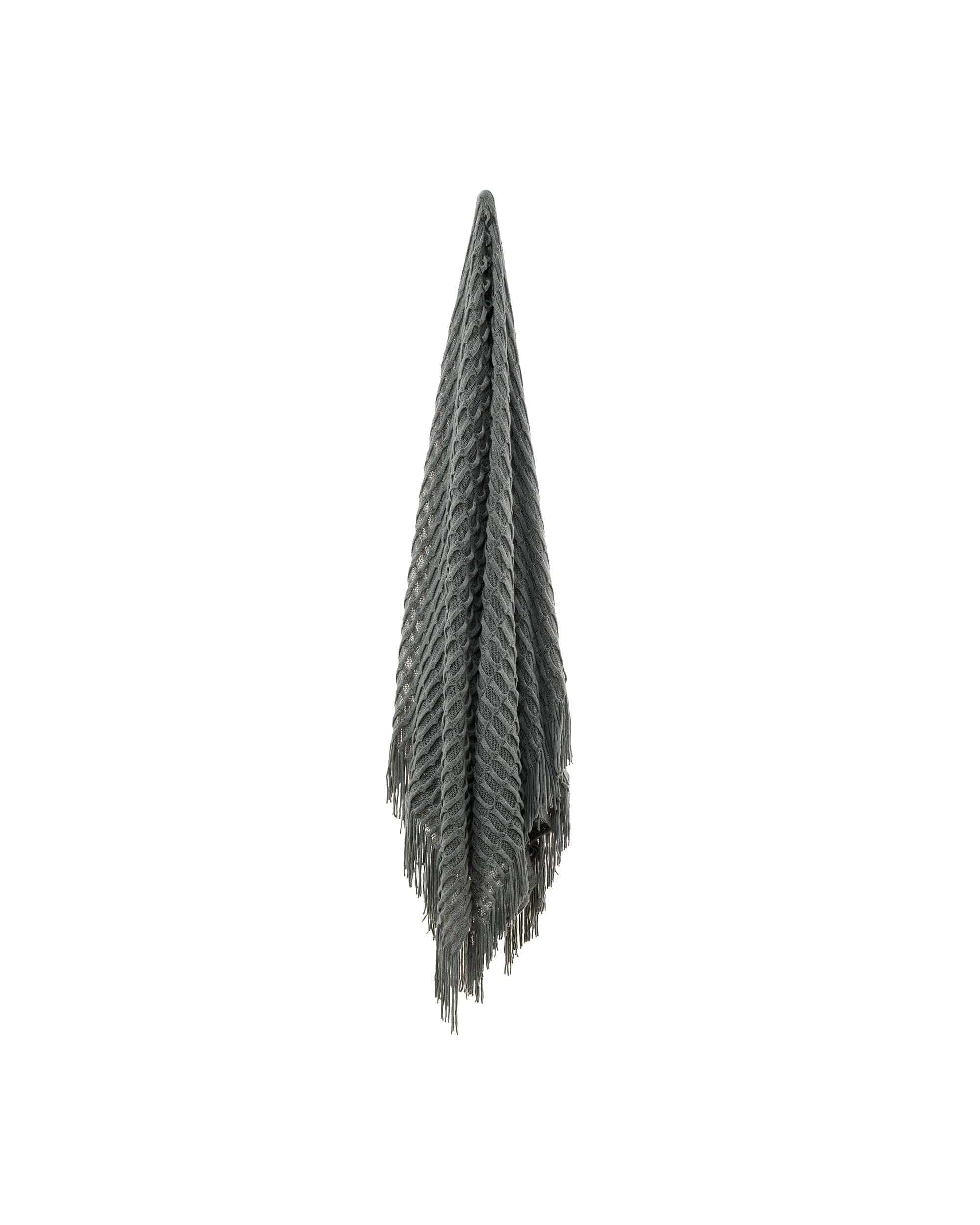 Bianca Bedding Blanket Bianca Bedding MARLON THROW RUG CHARCOAL