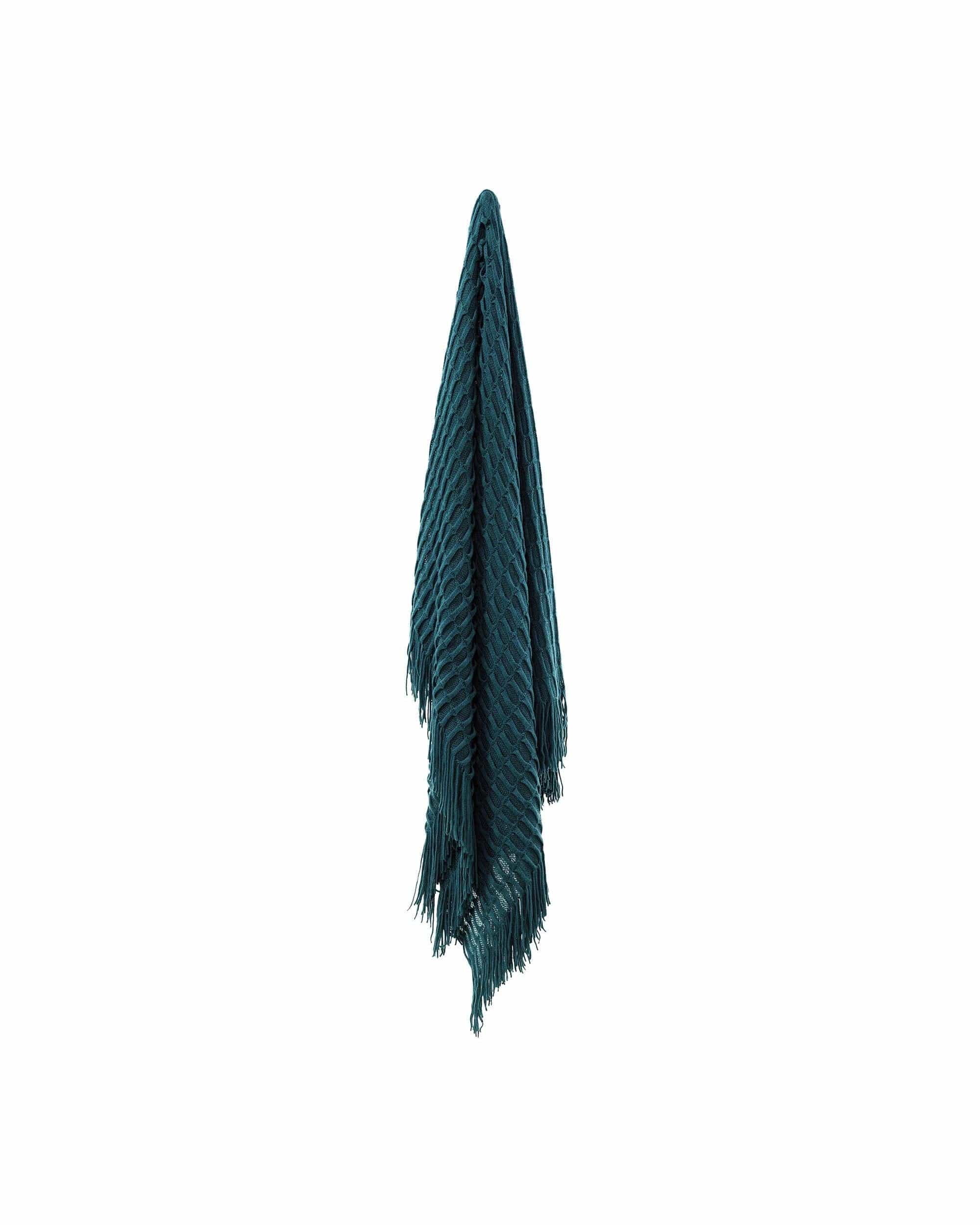 Bianca Bedding Blanket Bianca Bedding MARLON THROW RUG TEAL