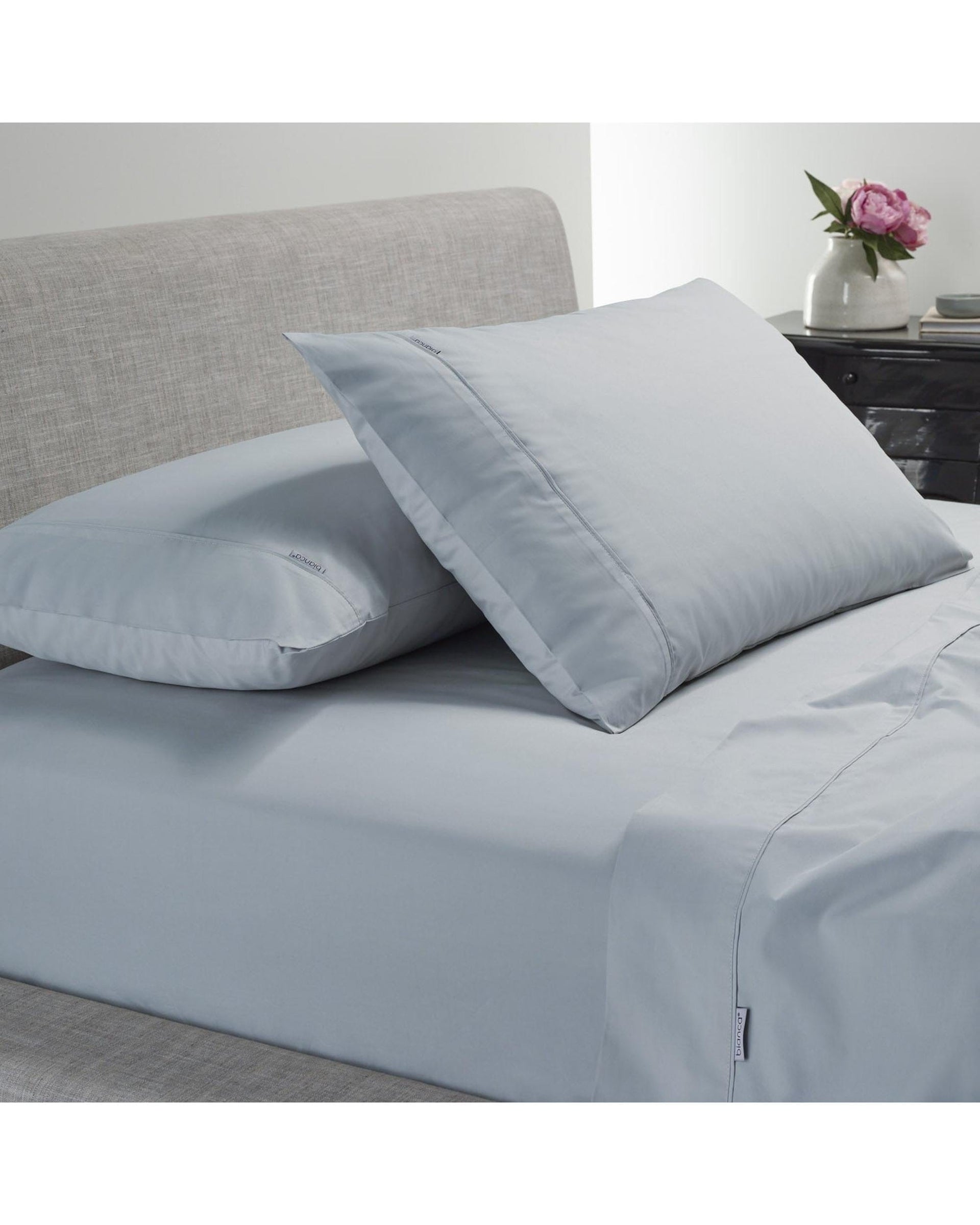 Bianca Bedding Bed Sheets Bianca Bedding Natural Sleep Recycled Cotton and Bamboo Sheet Set - Blue