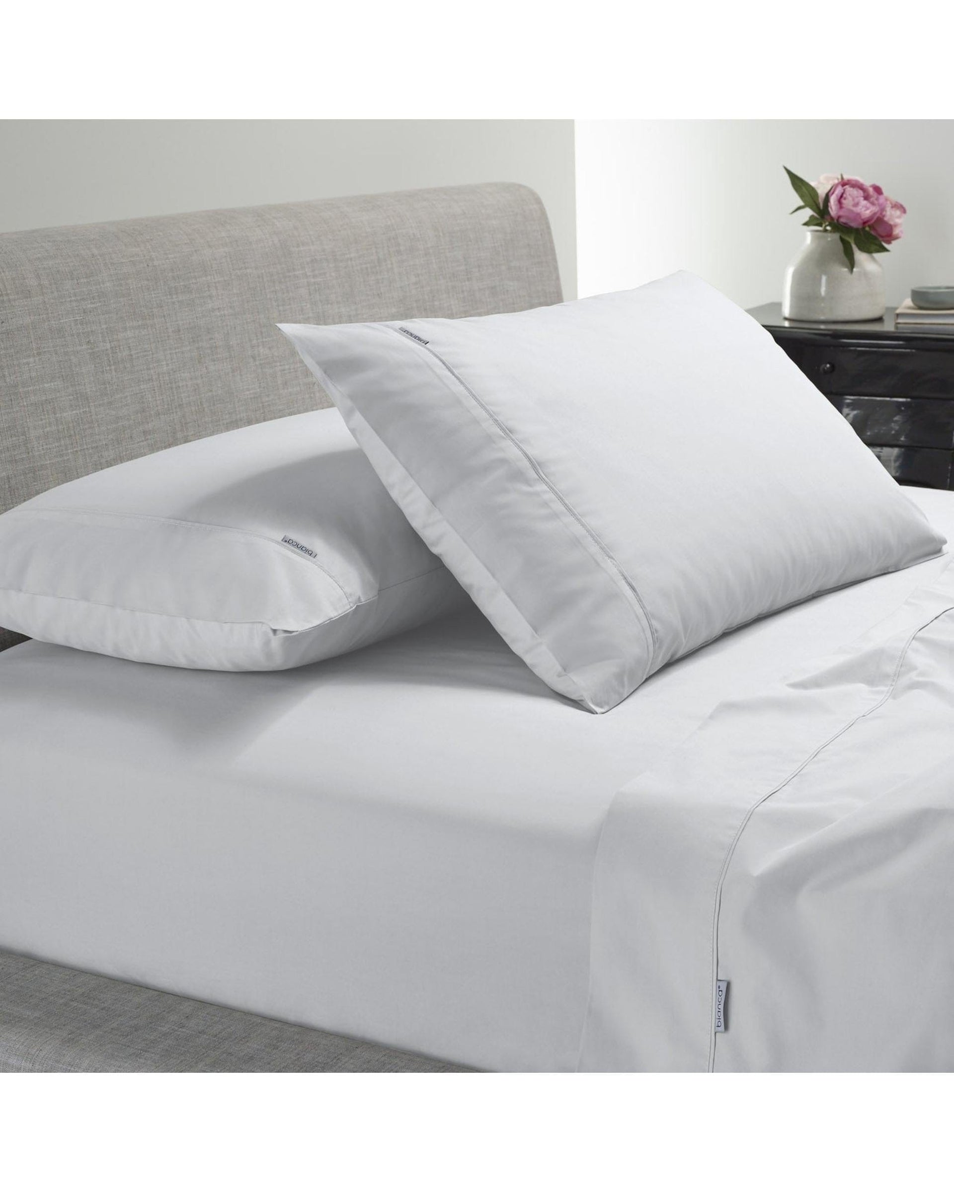 Bianca Bedding Bed Sheets Bianca Bedding Natural Sleep Recycled Cotton and Bamboo Sheet Set - White