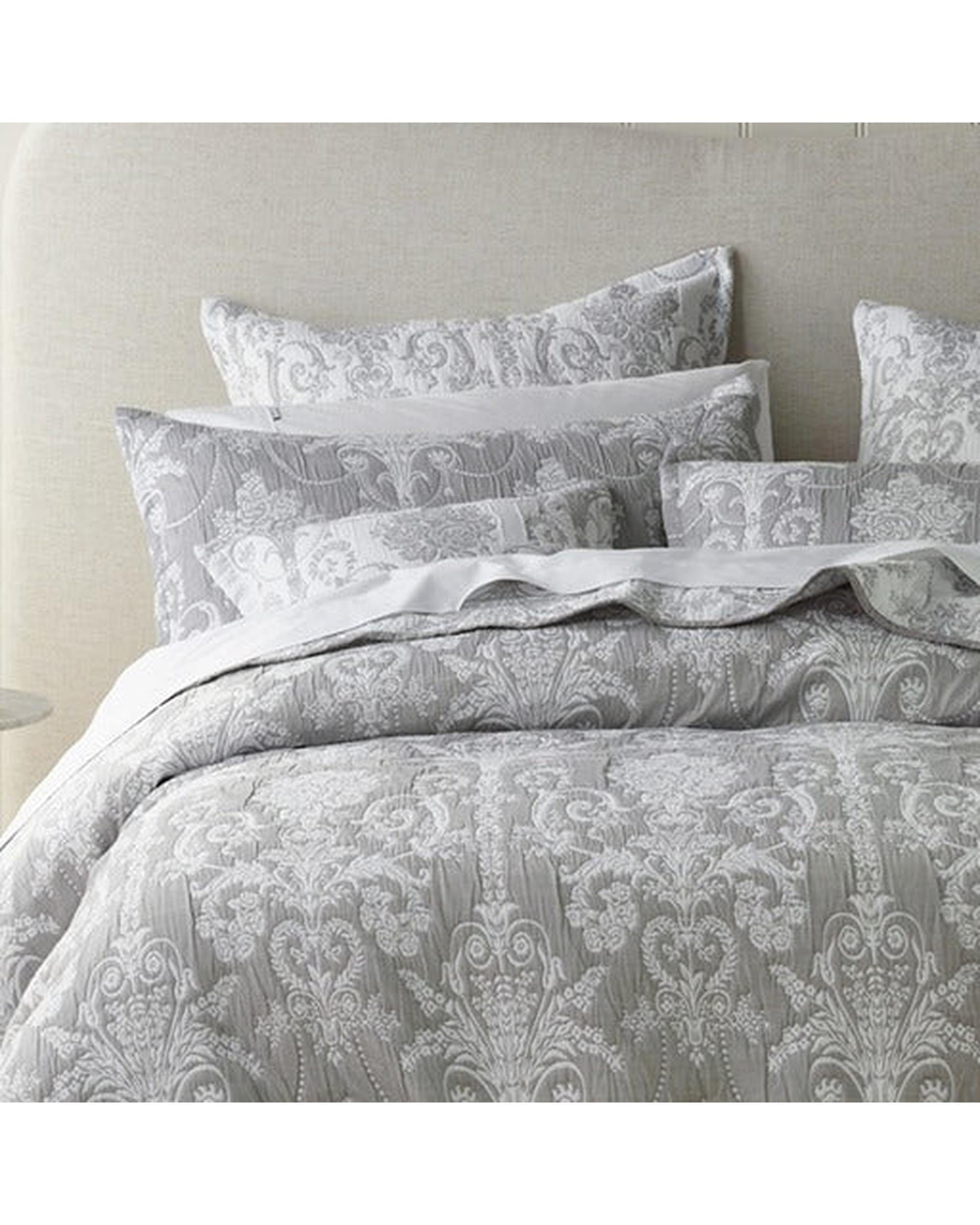 Bianca Bedding Coverlet Bianca Bedding Olivia Grey Polyester/Cotton Coverlet Set