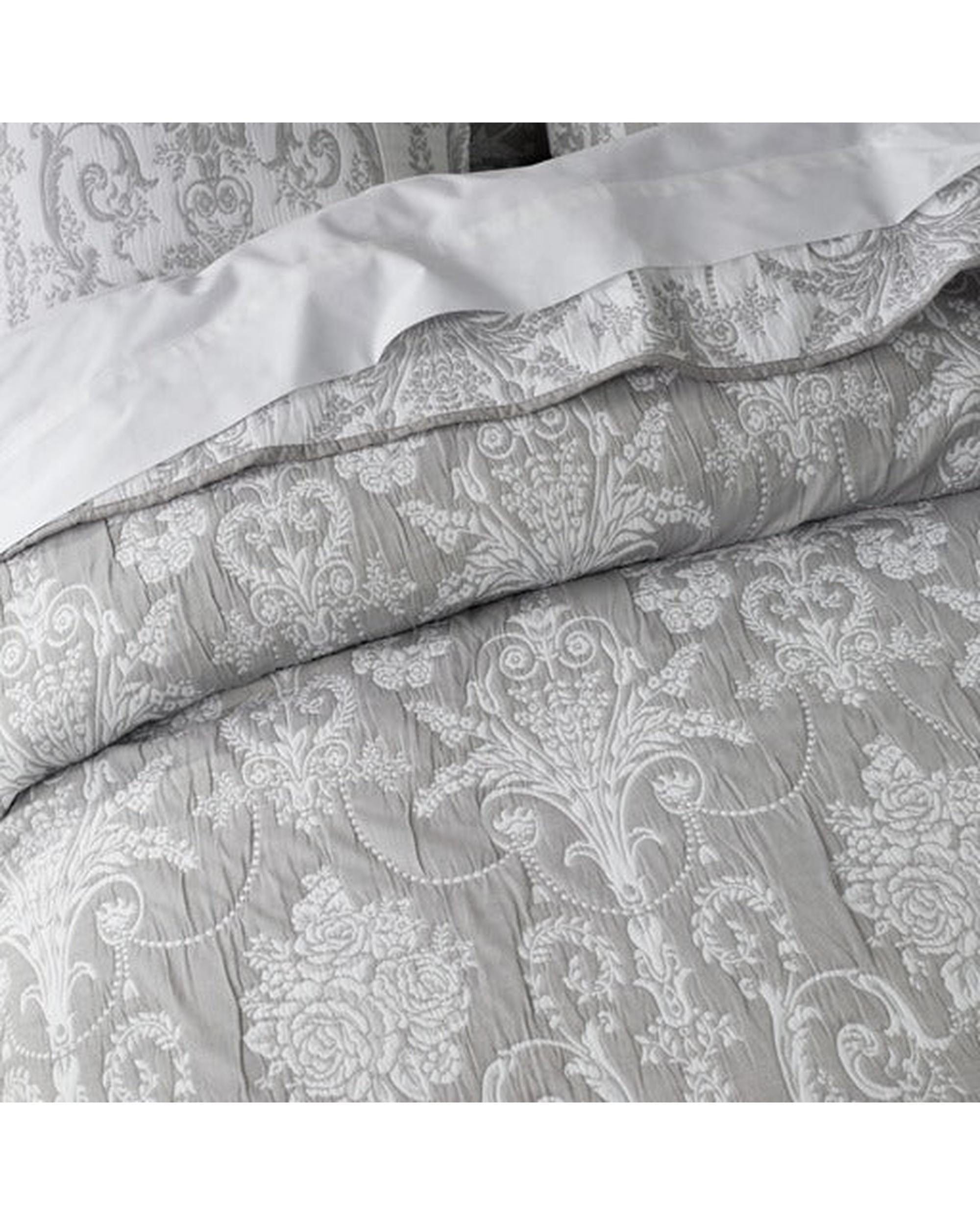 Bianca Bedding Coverlet Bianca Bedding Olivia Grey Polyester/Cotton Coverlet Set