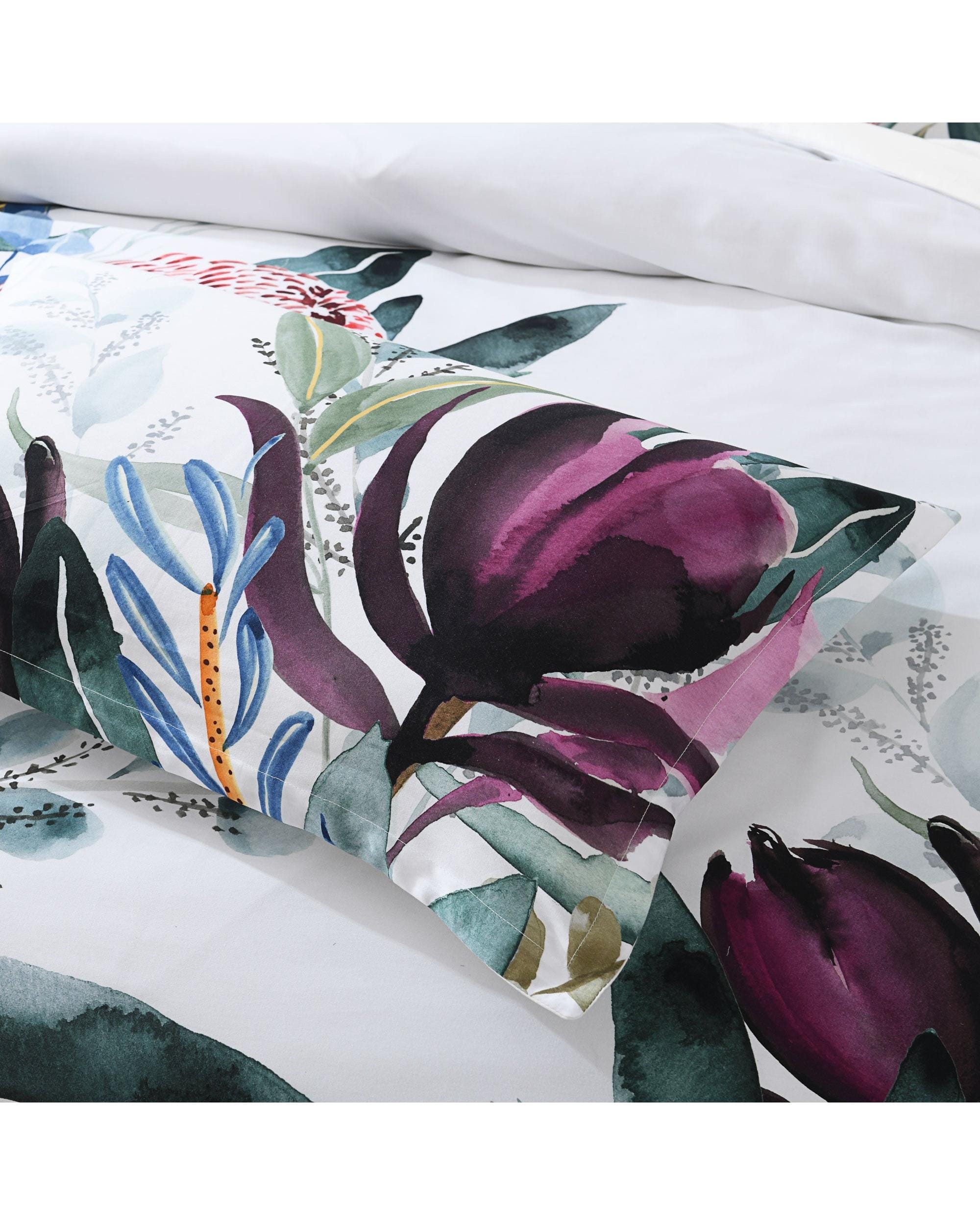 Bianca Bedding Quilt Cover Bianca Bedding PROTEA QUILT COVER SET PLUM