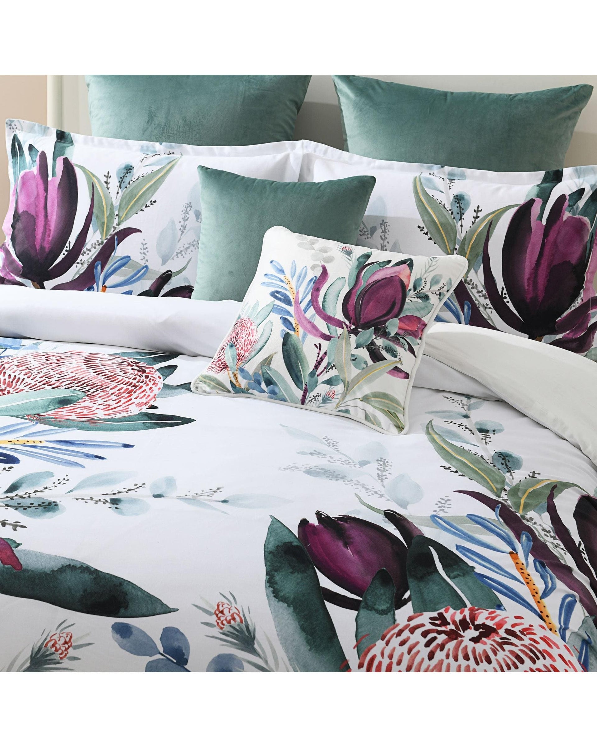 Bianca Bedding Quilt Cover Bianca Bedding PROTEA QUILT COVER SET PLUM