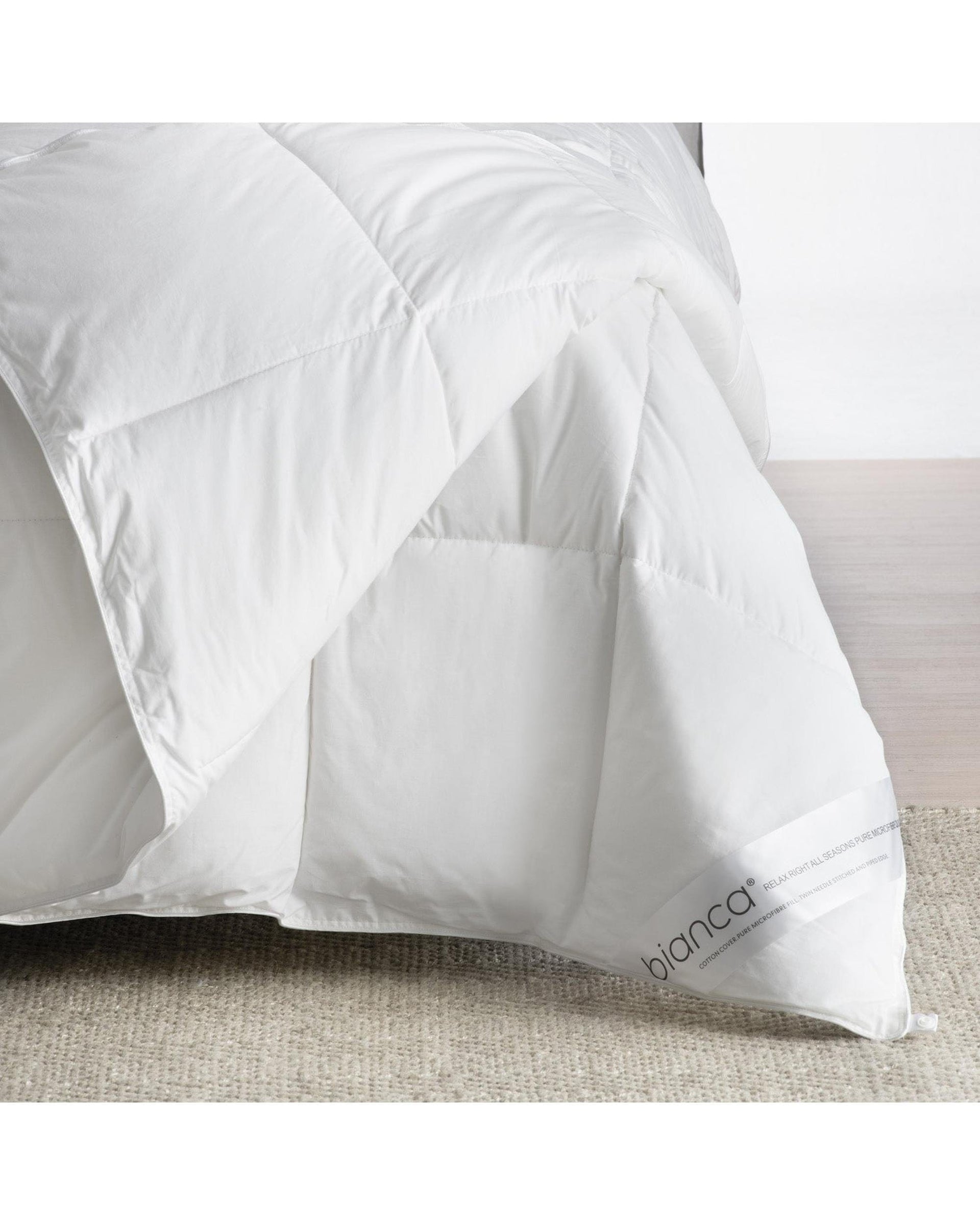 Bianca Bedding Duvet/Quilt Bianca Bedding RELAX RIGHT PURE MICROFIBRE ALL SEASONS QUILT