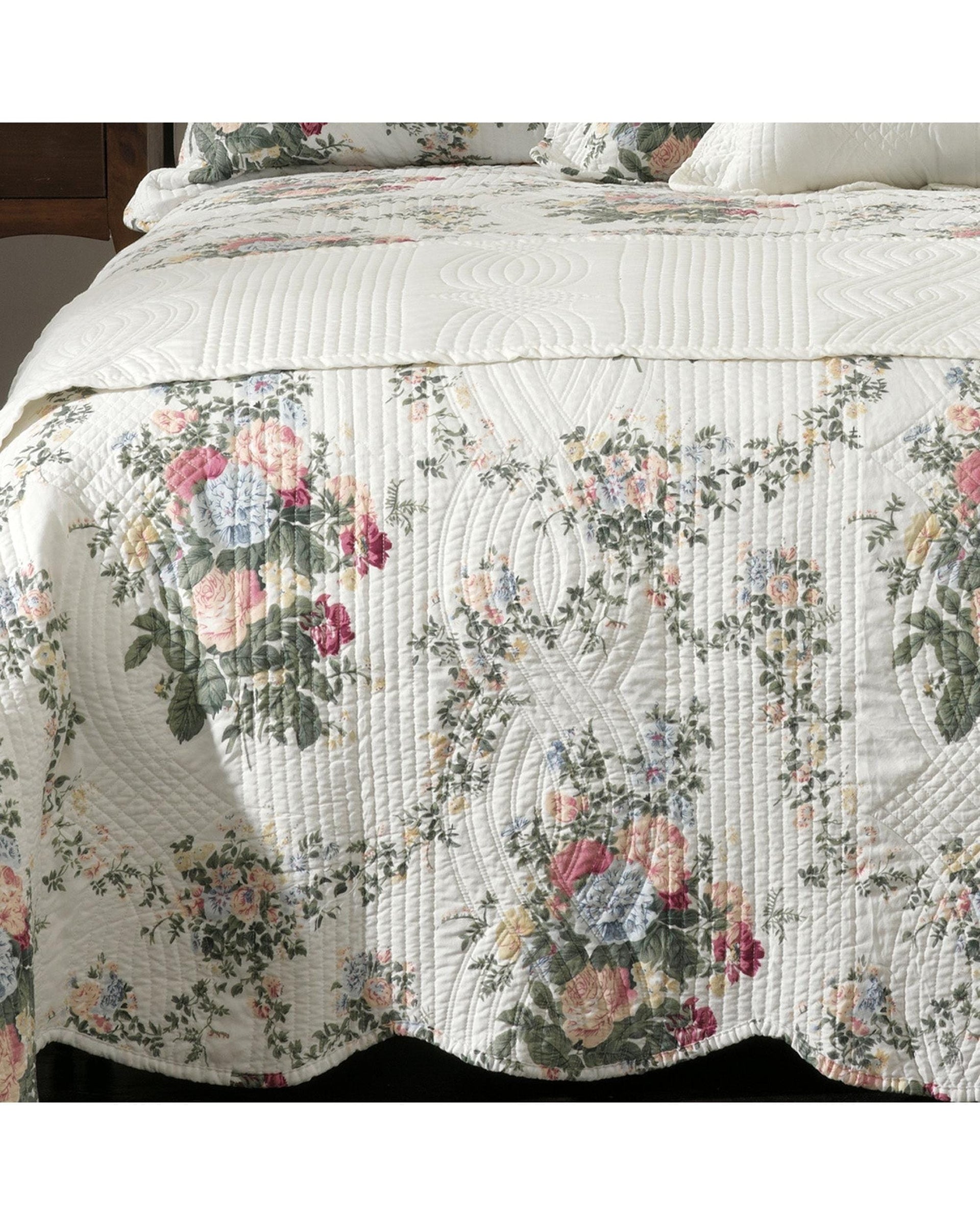 Bianca Bedding Comforter Bianca Bedding ROSEDALE BEDSPREAD SET GREEN