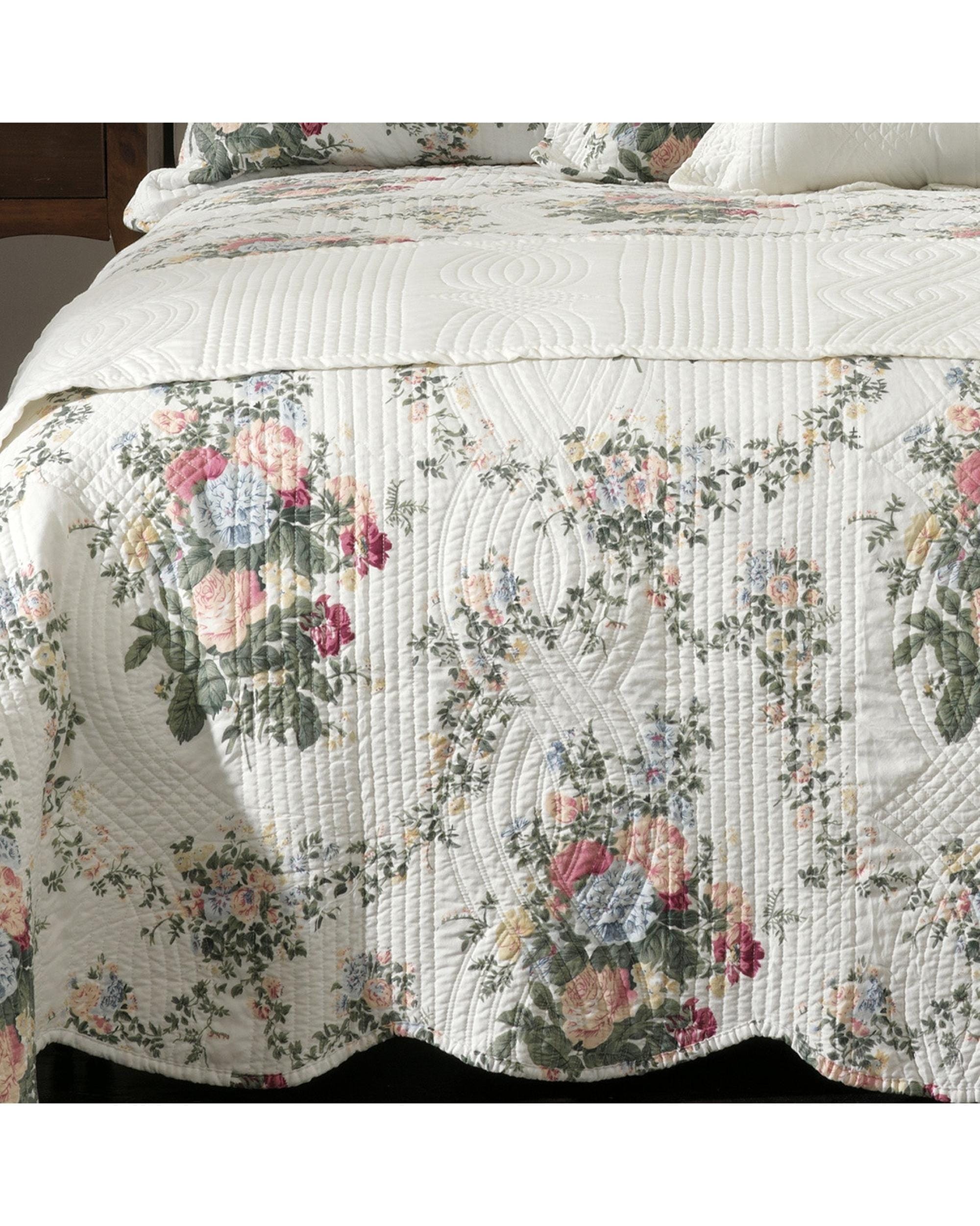 Bianca Bedding Comforter Bianca Bedding ROSEDALE BEDSPREAD SET GREEN
