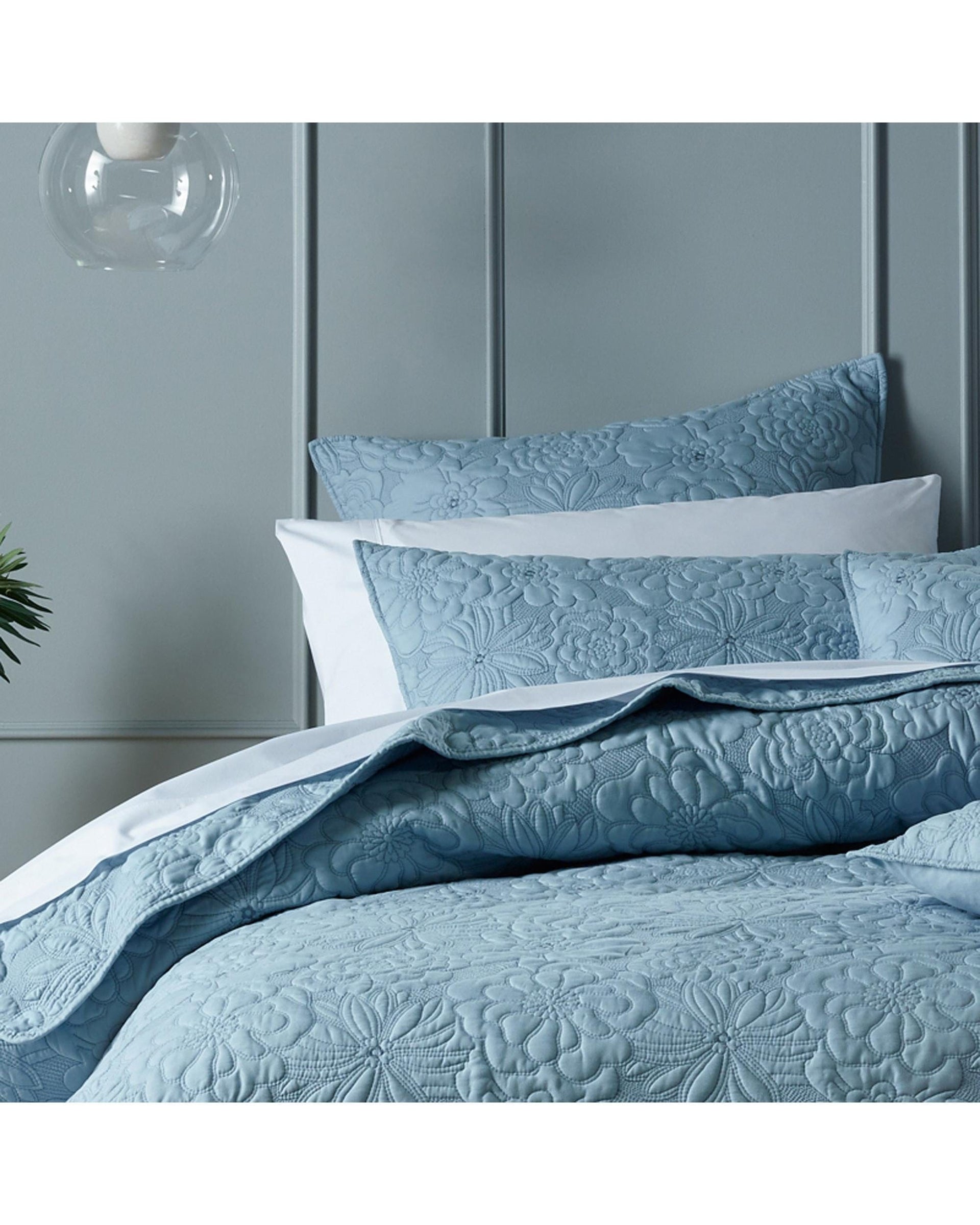 Bianca Bedding Comforter Bianca Bedding SABRINA BEDSPREAD SET PROVINCIAL BLUE