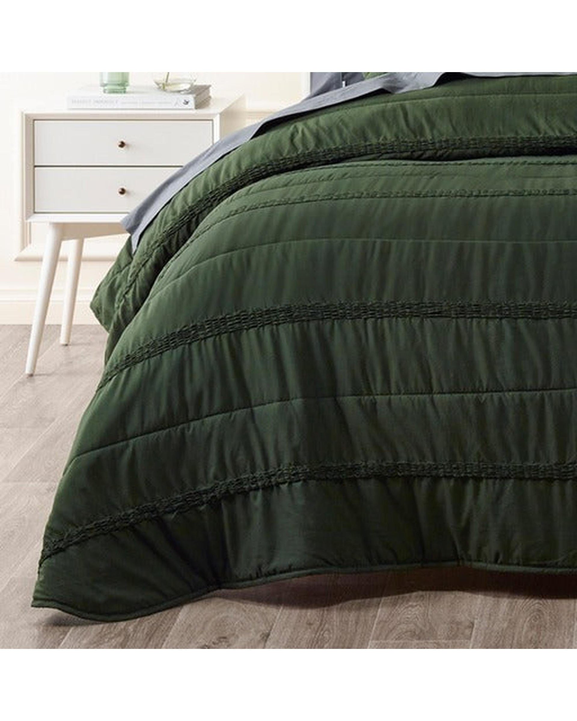 Bianca Bedding Comforter Bianca Bedding Vienna Green Polyester Bedspread Set
