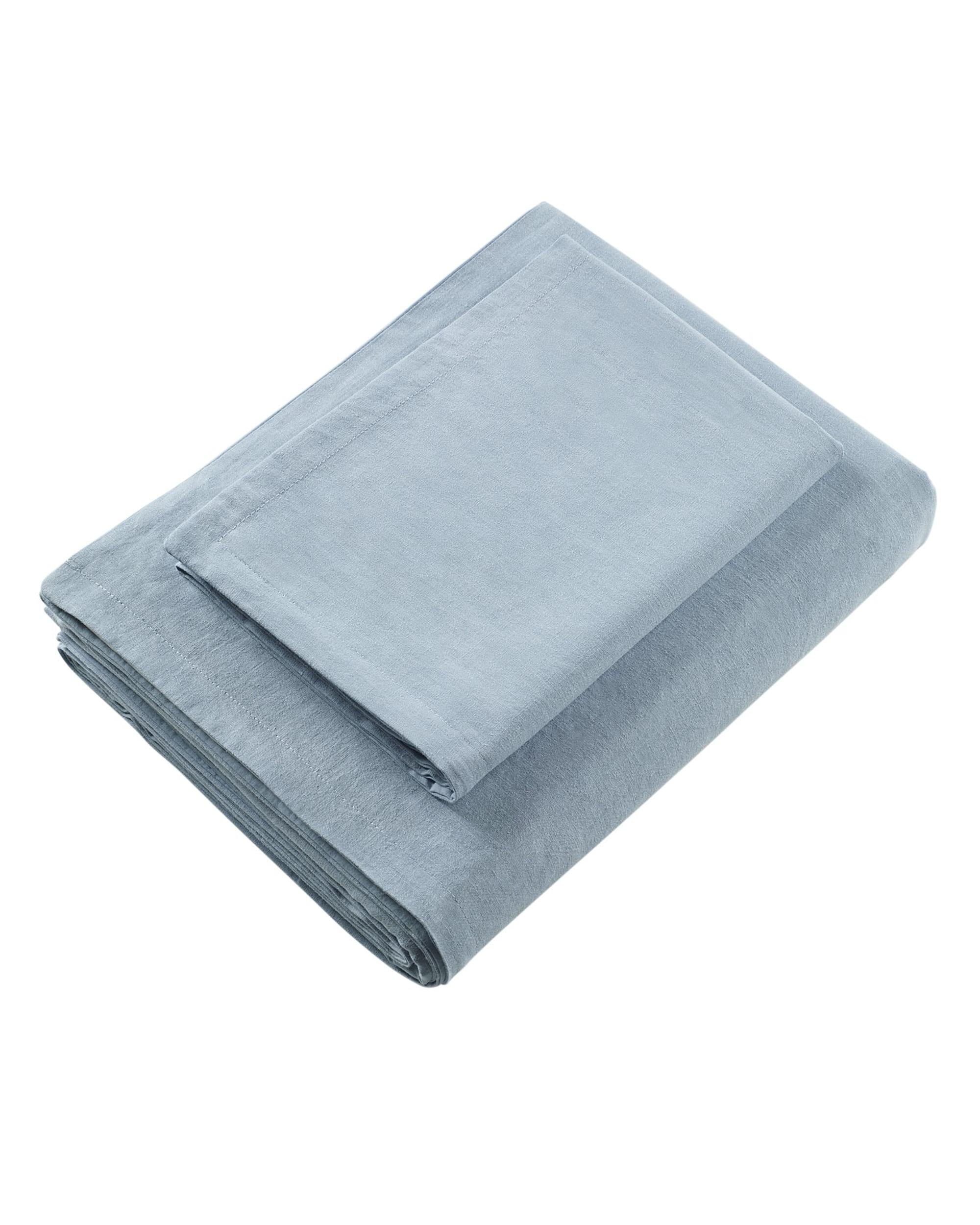 Bianca Bedding Quilt Cover Bianca Bedding WELLINGTON QUILT COVER SET SOFT BLUE