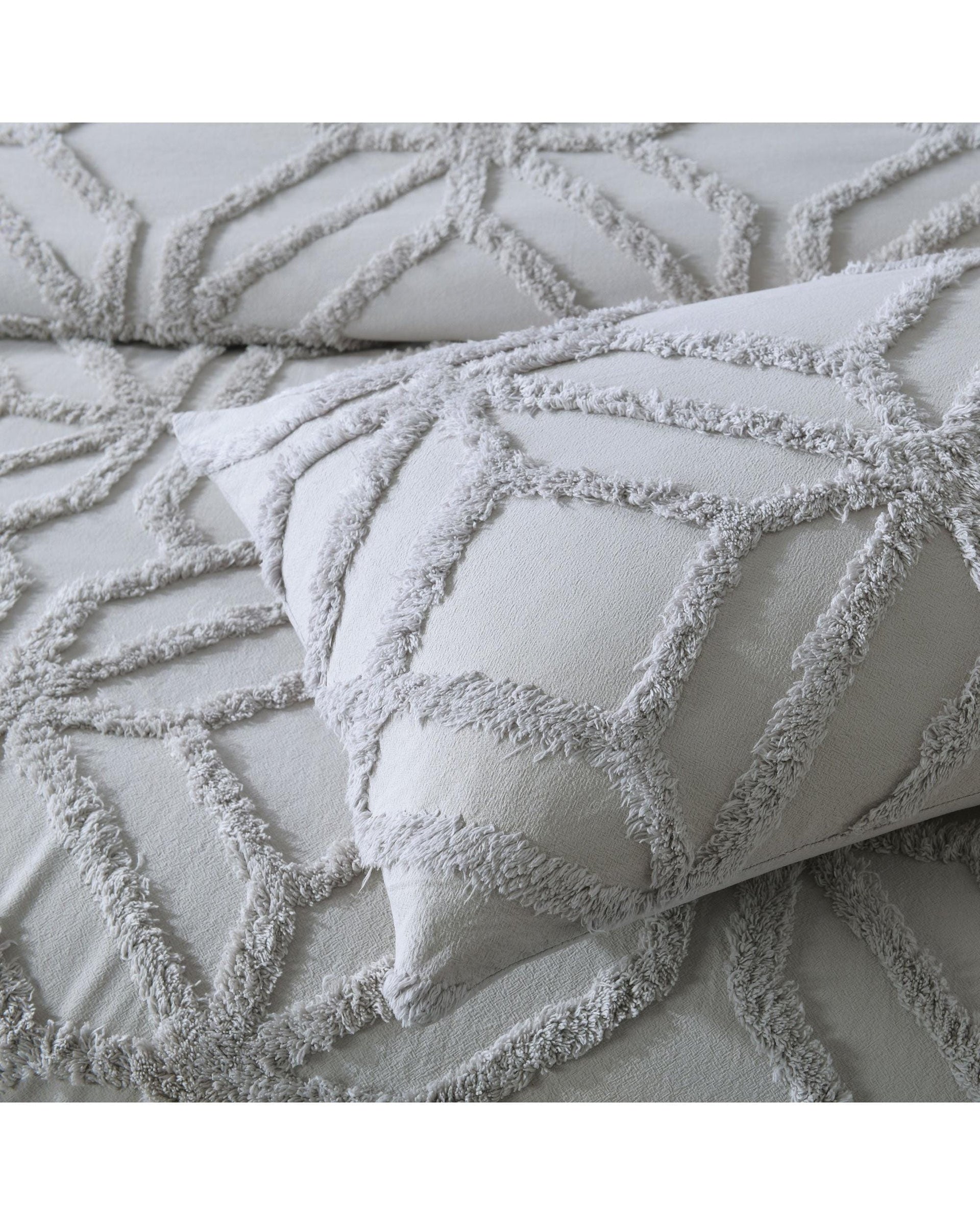 Bianca Bedding Coverlet Bianca Bedding WILLOW COVERLET SET SILVER