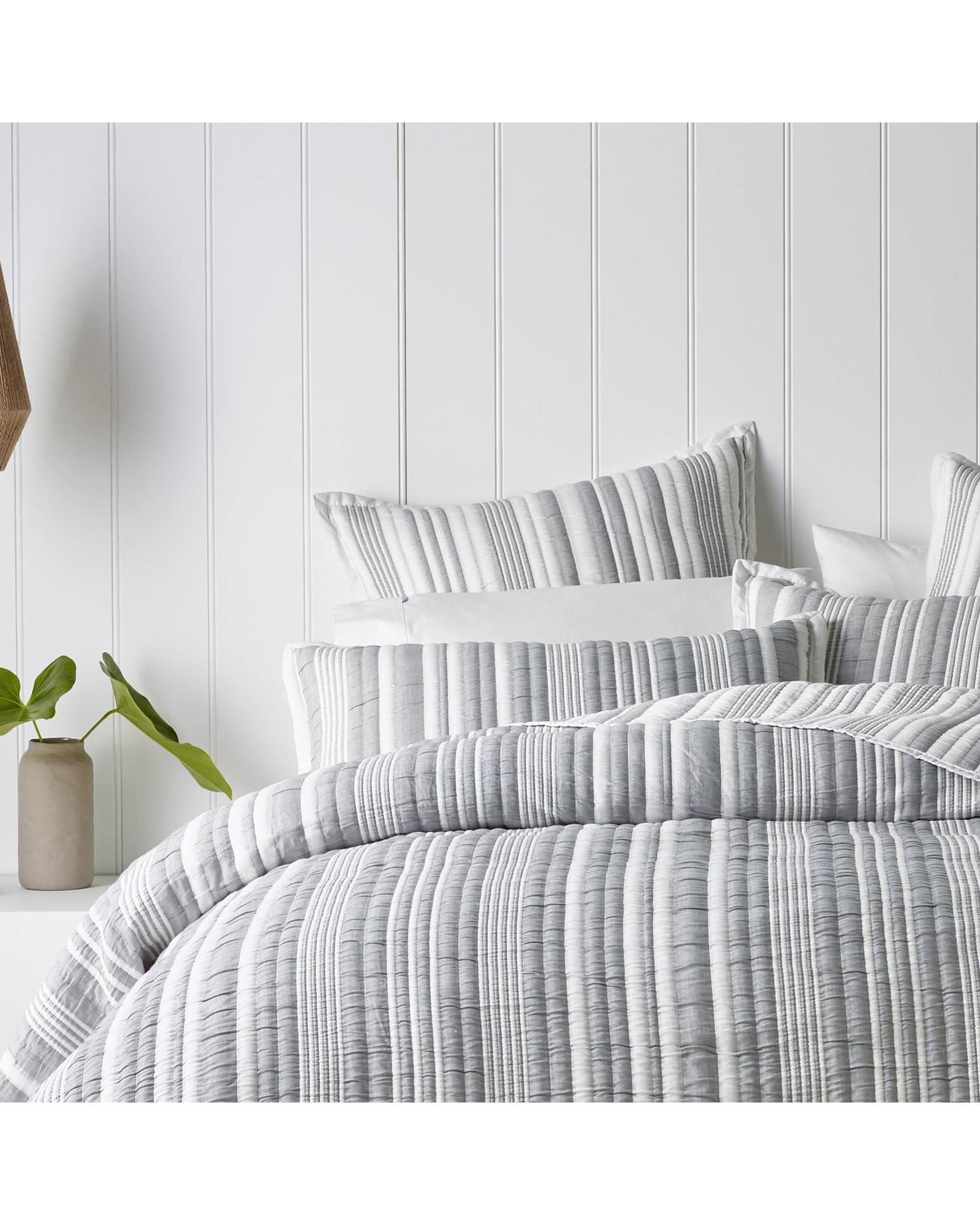 Bianca Bedding Comforter Bianca Bedding WILSON BEDSPREAD SET GREY