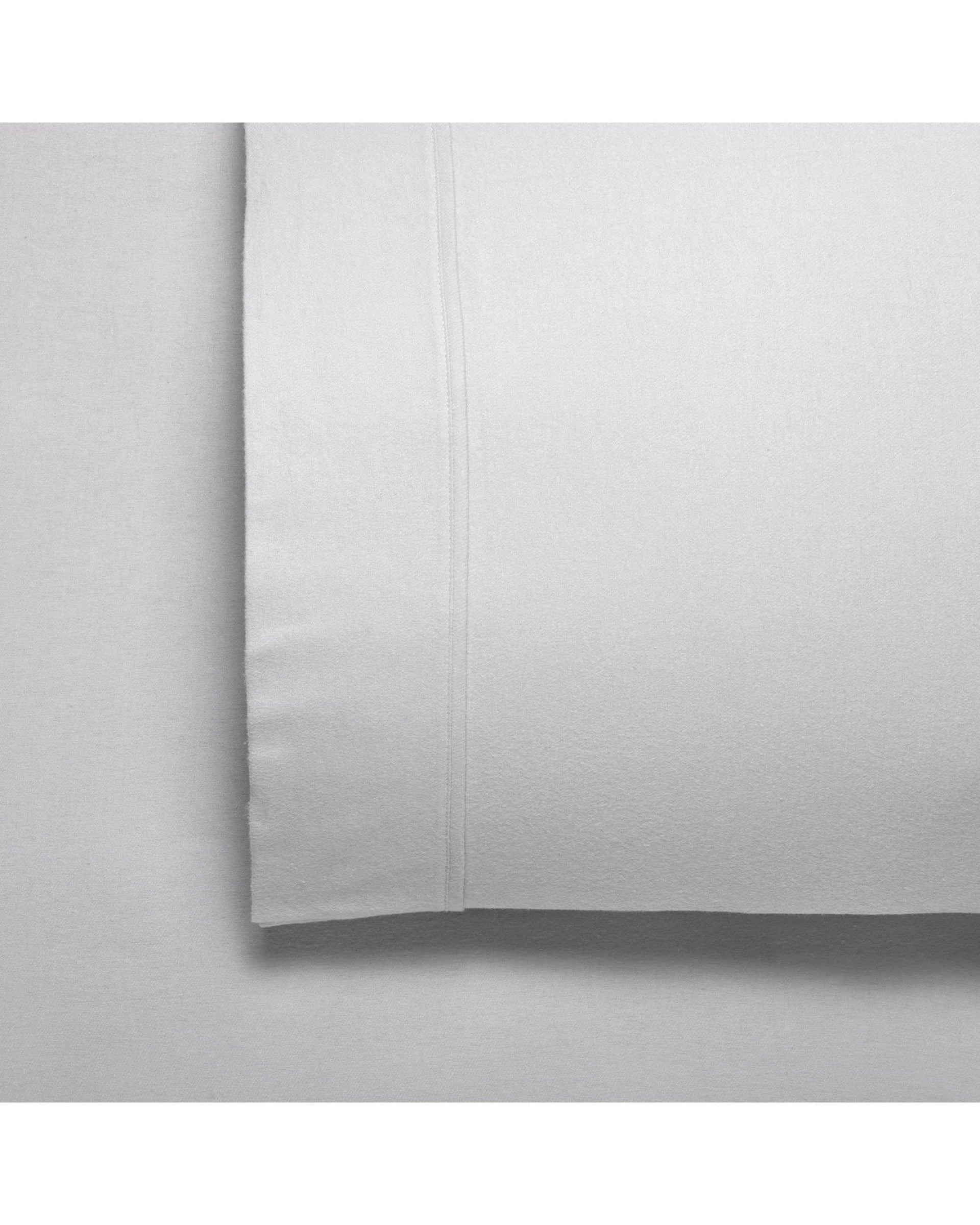 Bianca Bedding Bed Sheets Bianca FLETCHER FLANNELETTE COTTON SHEET SETS SILVER