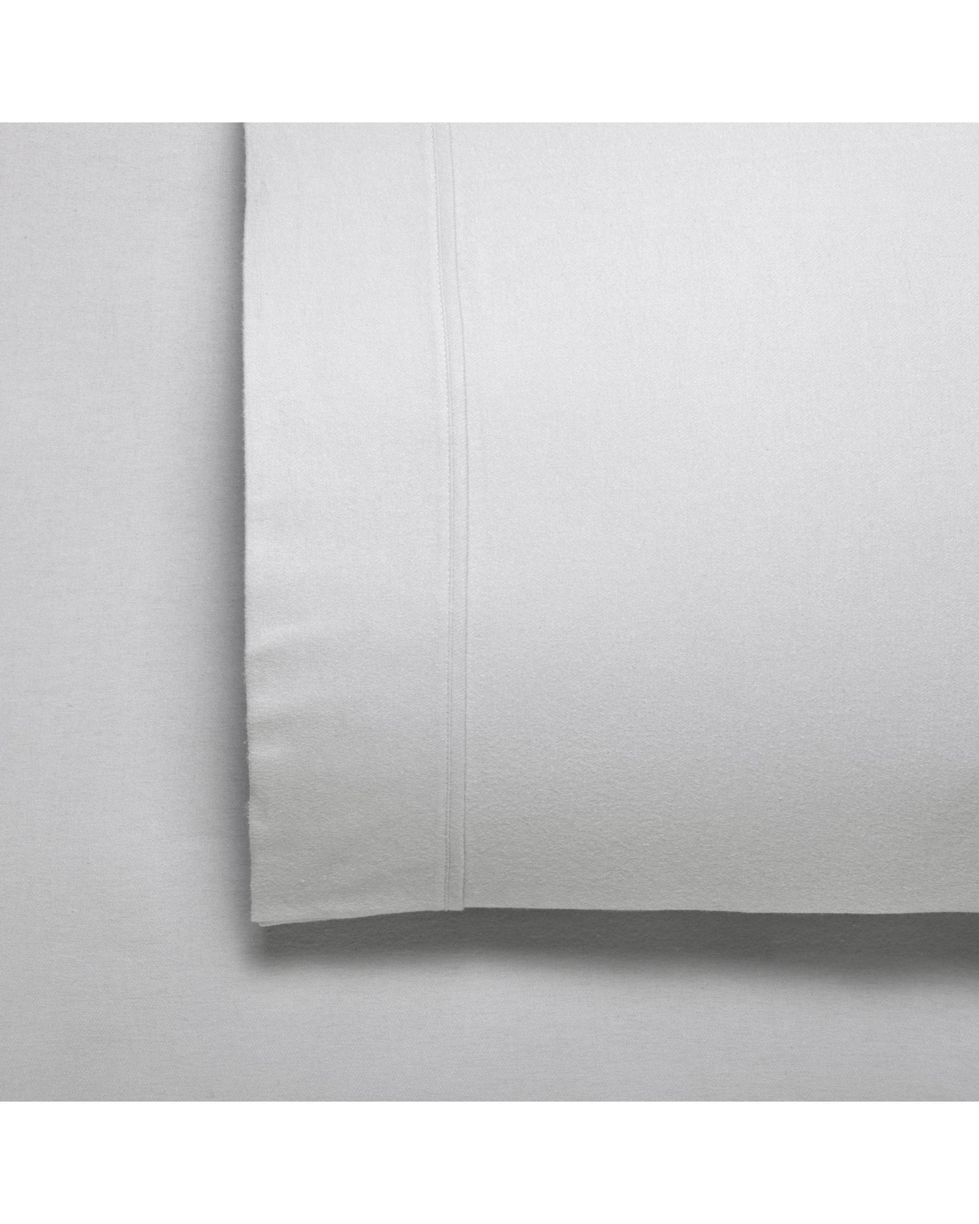Bianca Bedding Bed Sheets Bianca FLETCHER FLANNELETTE COTTON SHEET SETS SILVER