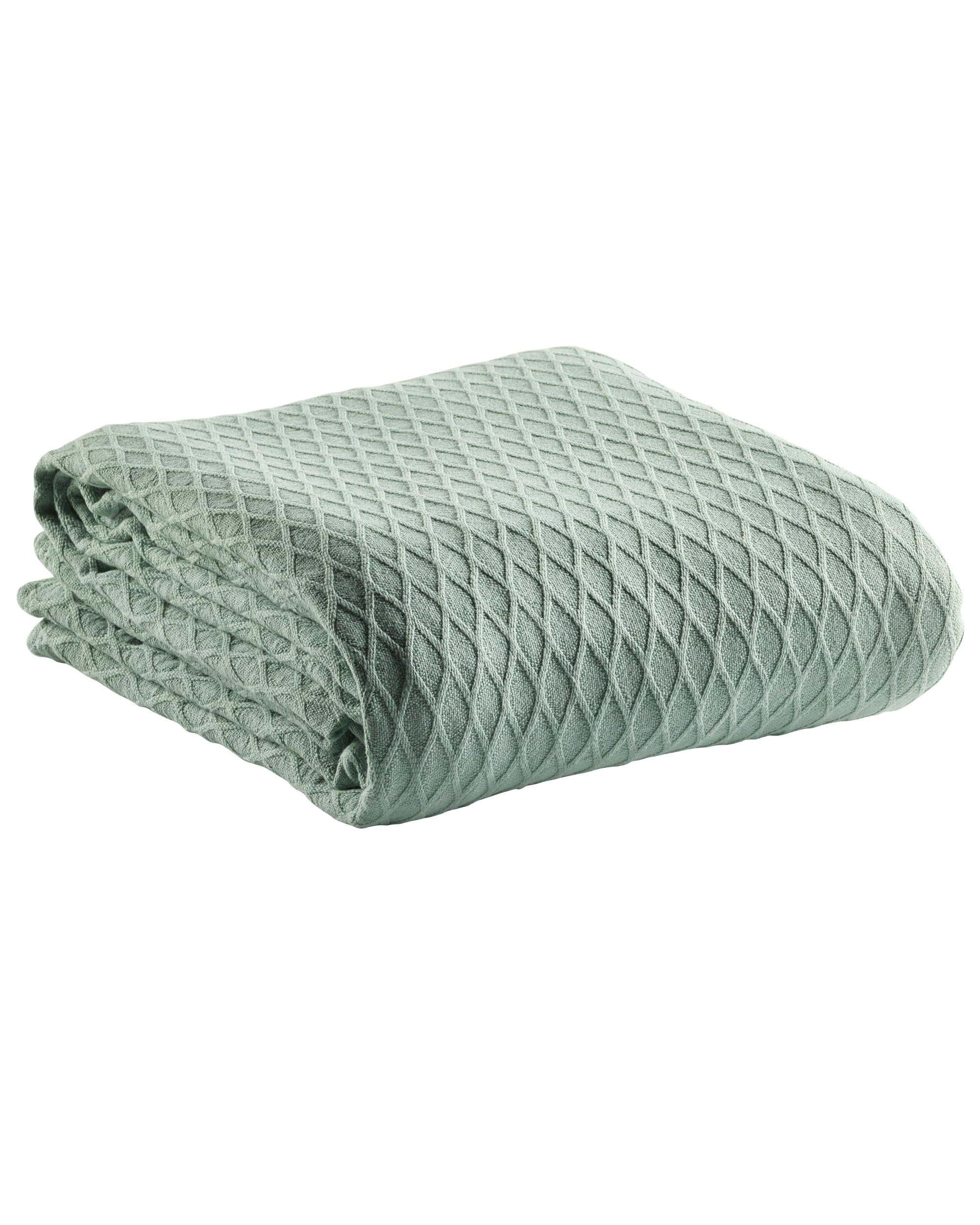 Bianca Bedding Blanket Bianca GOSFORD COTTON BLANKET SAGE
