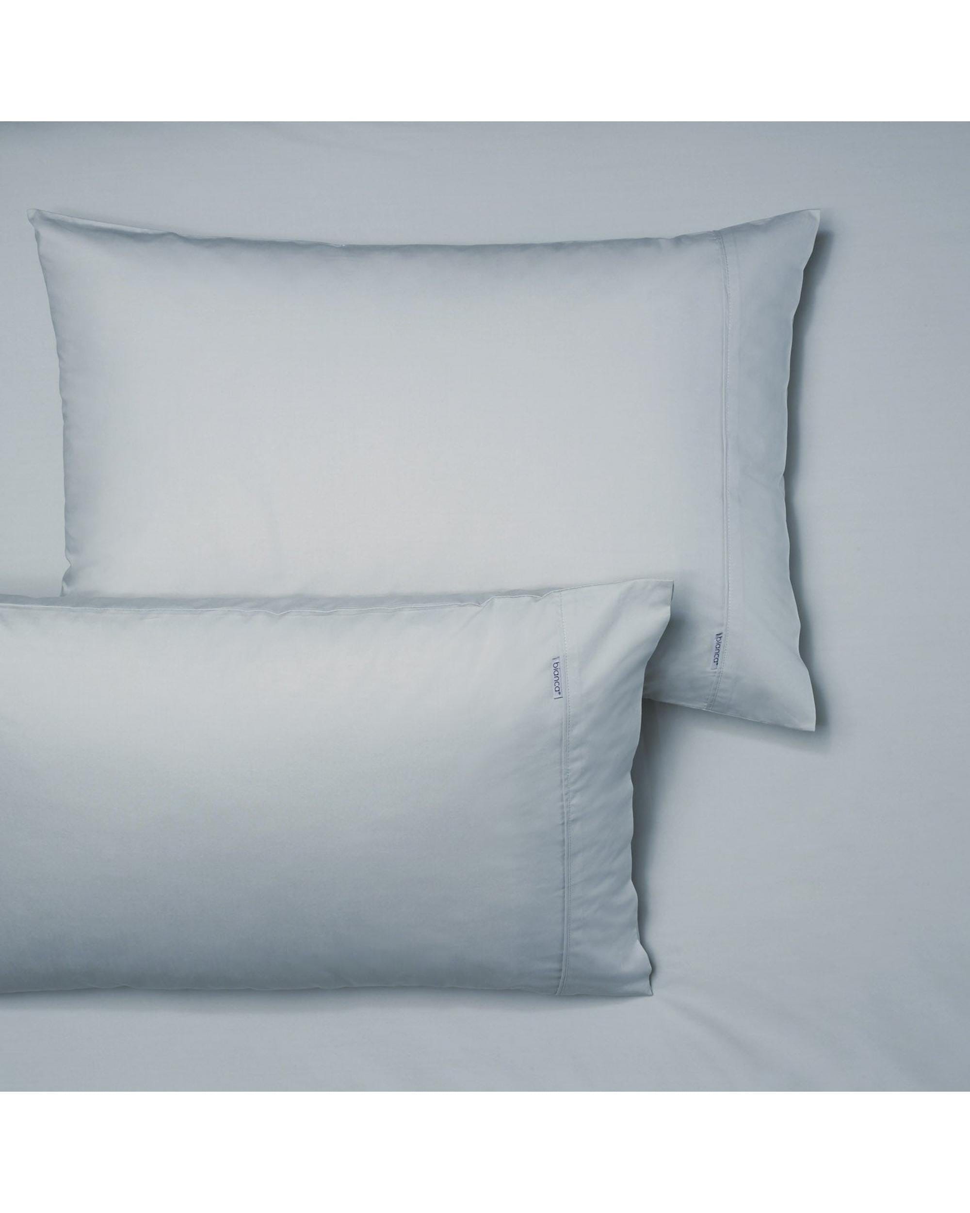 Bianca Bedding Bed Sheets Bianca HESTON 300 THREAD COUNT FITTED SHEET COMBO STEEL BLUE