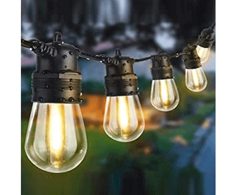 Big Bedding Australia Lamp 10 Bulbs 14M Festoon String Lights LED Waterproof Outdoor Christmas Party