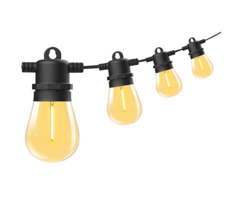 Big Bedding Australia Lamp 10 Bulbs 14M Festoon String Lights LED Waterproof Outdoor Christmas Party