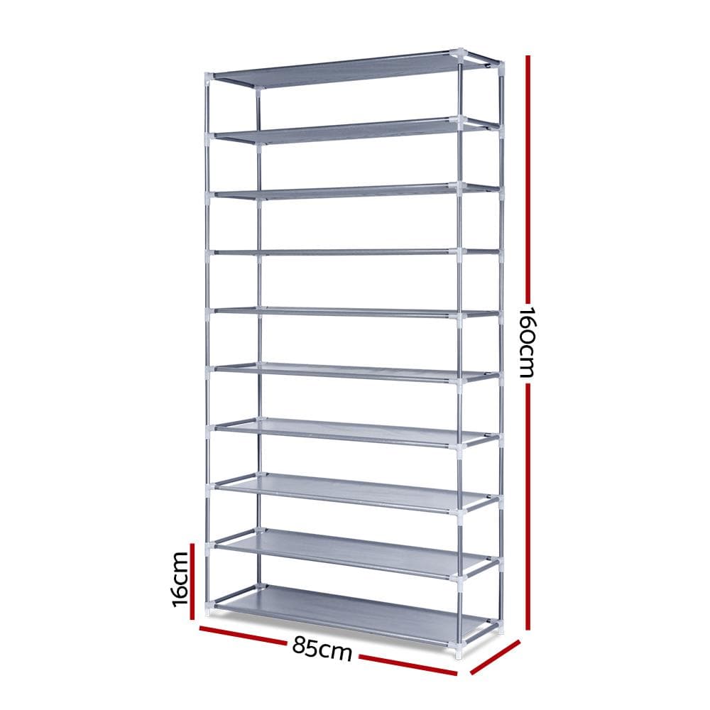 Big Bedding Australia Shoe Rack 10 Tier Stackable Shoe Rack
