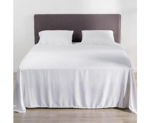 Big Bedding Australia Bed Sheets 100% Organic Bamboo Flat Sheet A White