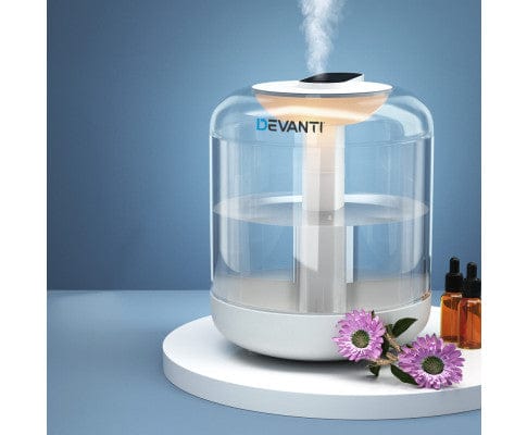 Big Bedding Australia Diffuser 1L Air Humidifier Ultrasonic Purifier Aroma Diffuser Essential Oil LED