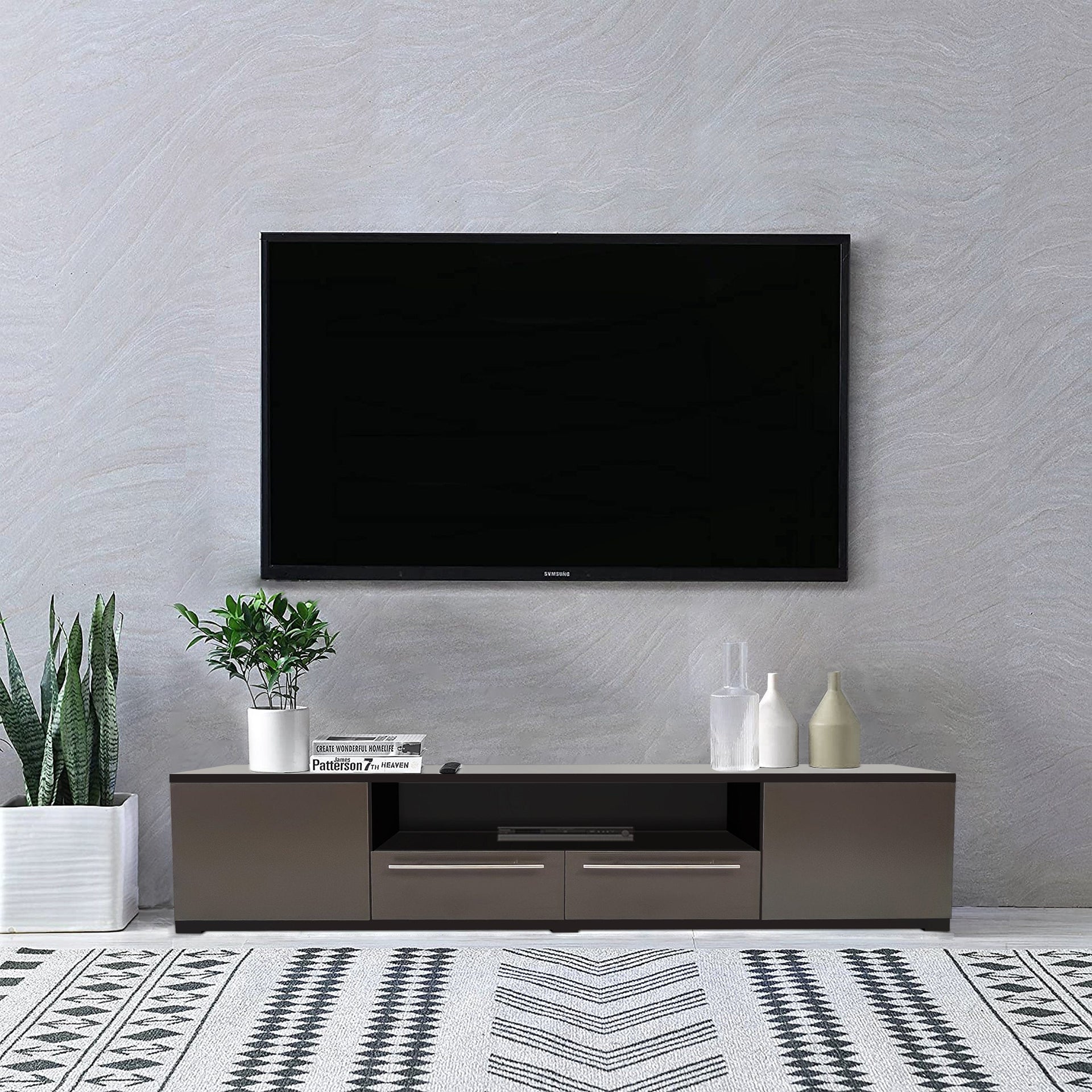 Big Bedding Australia TV Unit 2 Pieces Modern Coffee Table & TV Unit Set