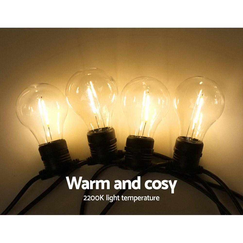 Big Bedding Australia Lamp 23m LED Festoon String Lights 20 Bulbs Kits Wedding Party Christmas A19