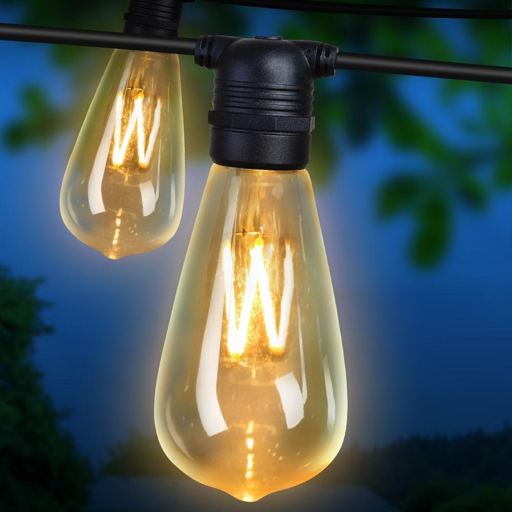 Big Bedding Australia Lamp 23m LED Festoon String Lights 20 Bulbs Kits Wedding Party Christmas ST64