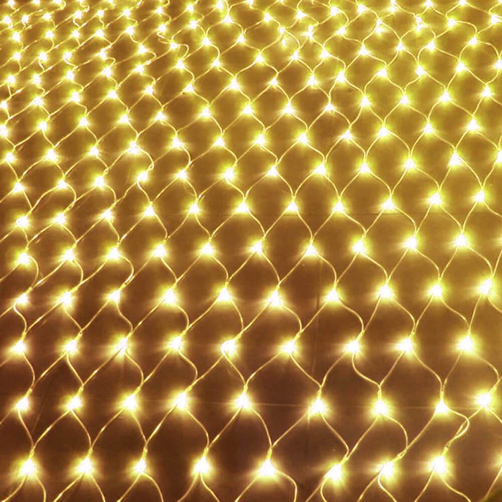 Big Bedding Australia Lamp 320LED Fairy Lights Net Mesh Curtain Warm White