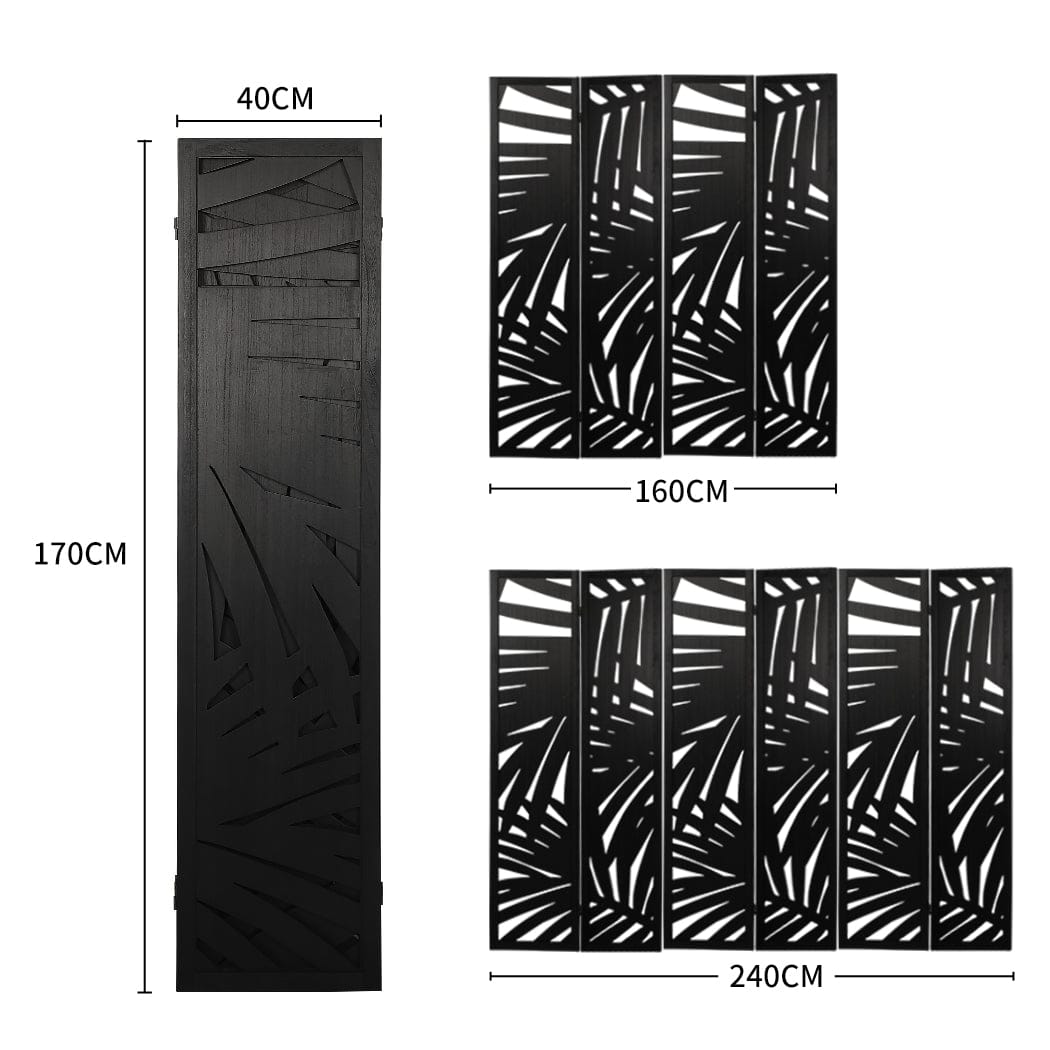 Big Bedding Australia Room Divider 4 Panel Room Divider Folding Screen Partition Multi Sizes Wood Blcak