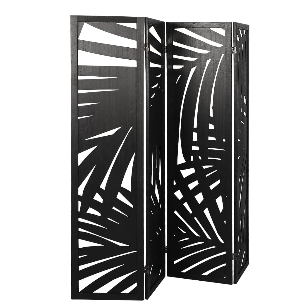 Big Bedding Australia Room Divider 4 Panel Room Divider Folding Screen Partition Multi Sizes Wood Blcak