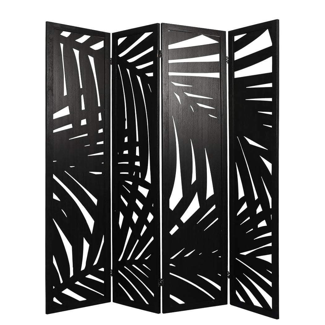 Big Bedding Australia Room Divider 4 Panel Room Divider Folding Screen Partition Multi Sizes Wood Blcak