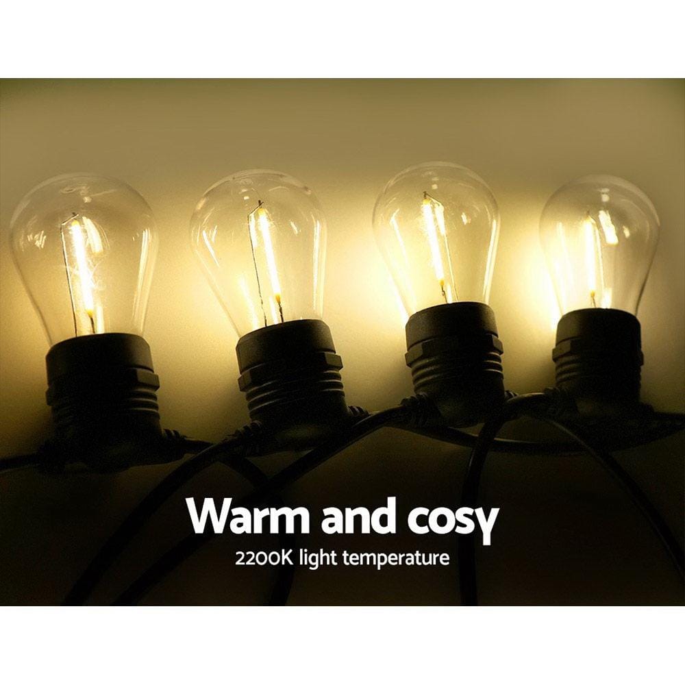 Big Bedding Australia Lamp 41m LED Festoon String Lights 40 Bulbs Kits Wedding Party Christmas S14