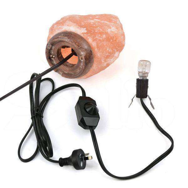 Big Bedding Australia Lamp 5-7 KG HIMALAYAN SALT LAMP ROCK CRYSTAL NATURAL LIGHT DIMMER SWITCH CORD GLOBES