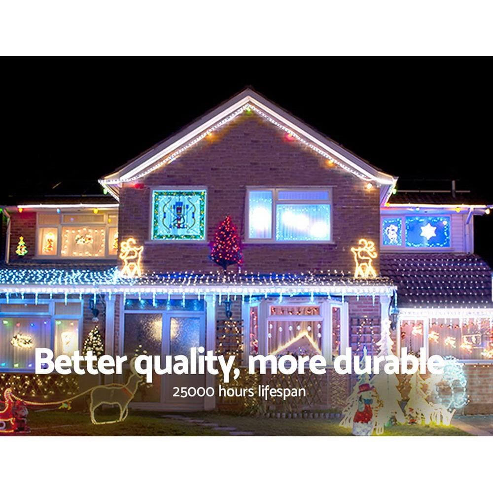Big Bedding Australia Lamp 50M Christmas Rope Lights 1200 LED Cold White