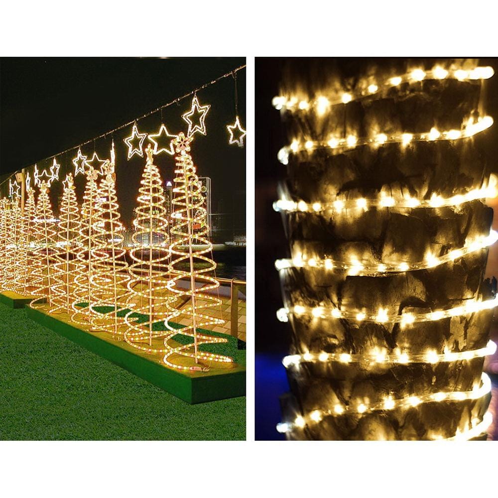 Big Bedding Australia Lamp 50M Christmas Rope Lights 1200 LED Warm White