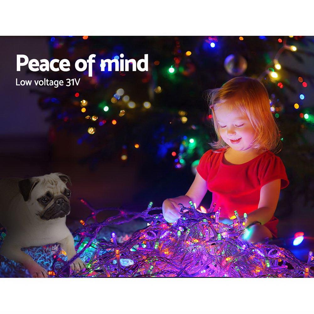 Big Bedding Australia Lamp 50M Christmas String Lights 500LED Multi Colour