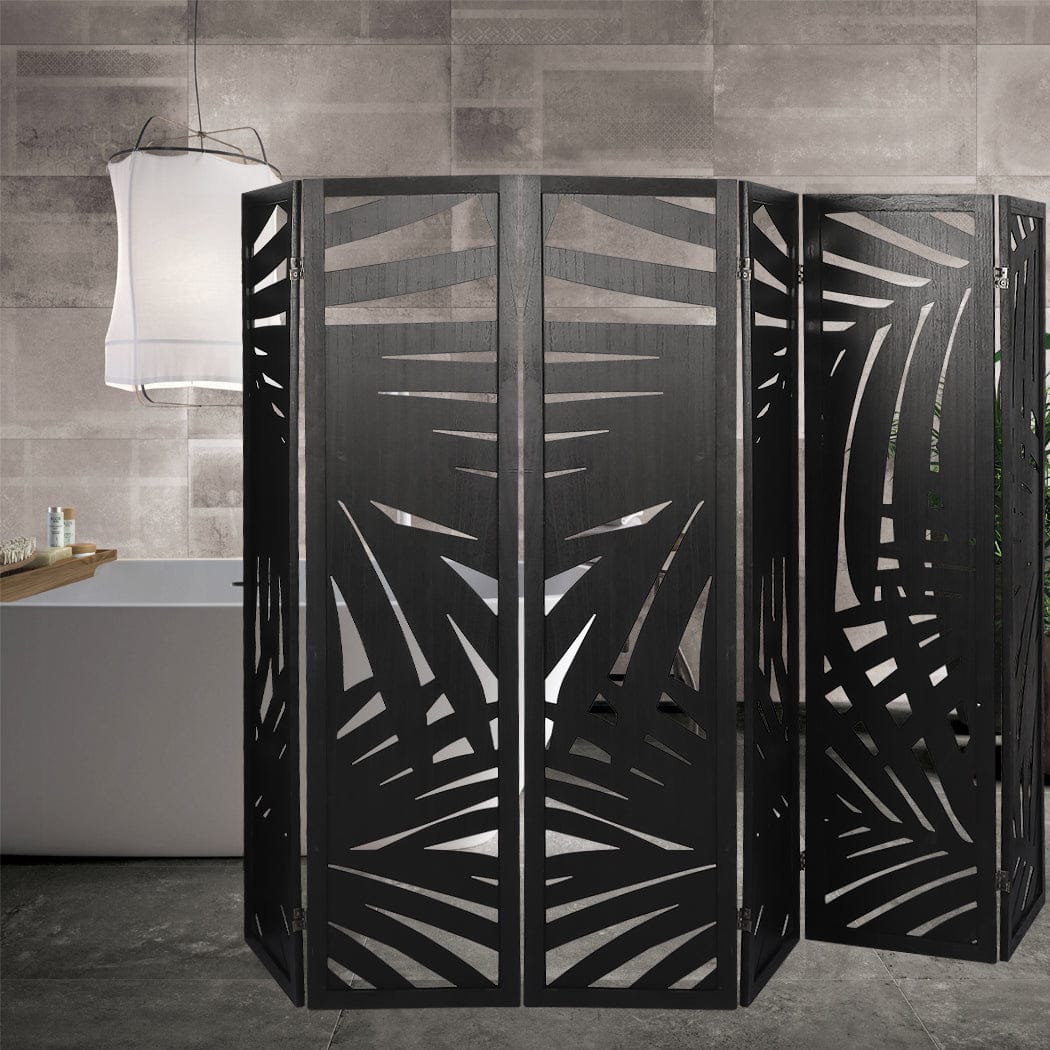 Big Bedding Australia Room Divider 6 Panel Room Divider Folding Screen Partition Multi Sizes Wood Blcak