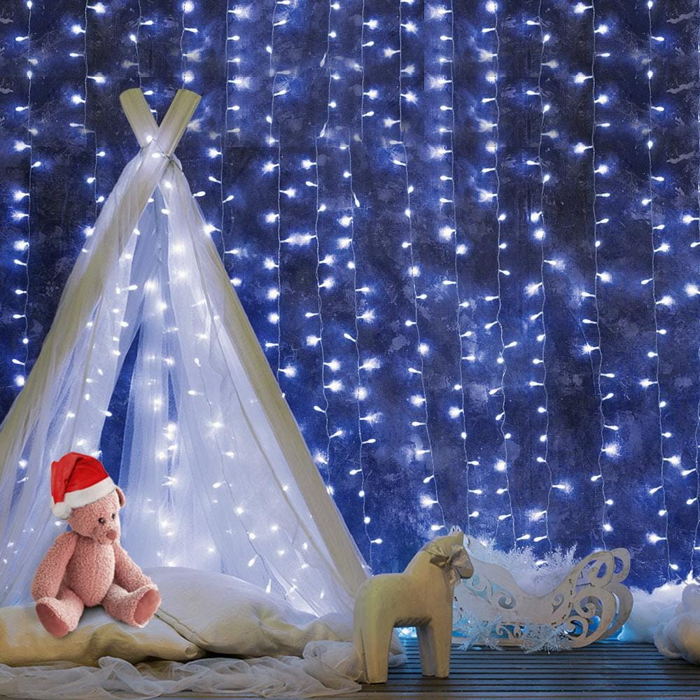 Big Bedding Australia Lamp 6X3M Christmas Curtain Fairy Lights String 600LED Party Wedding CW