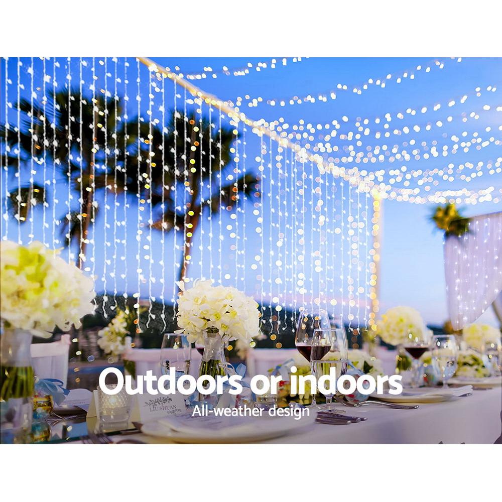 Big Bedding Australia Lamp 6X3M Christmas Curtain Fairy Lights String 600LED Party Wedding CW