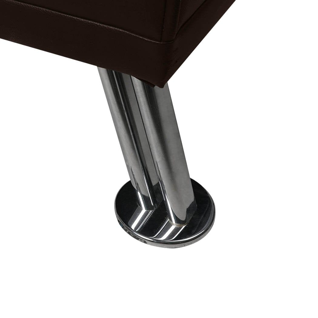 Big Bedding Australia Sofa Adjustable Sofa Bed Lounge Futon Couch Leather Beds 3 Seater Cup Holder Recliner Brown