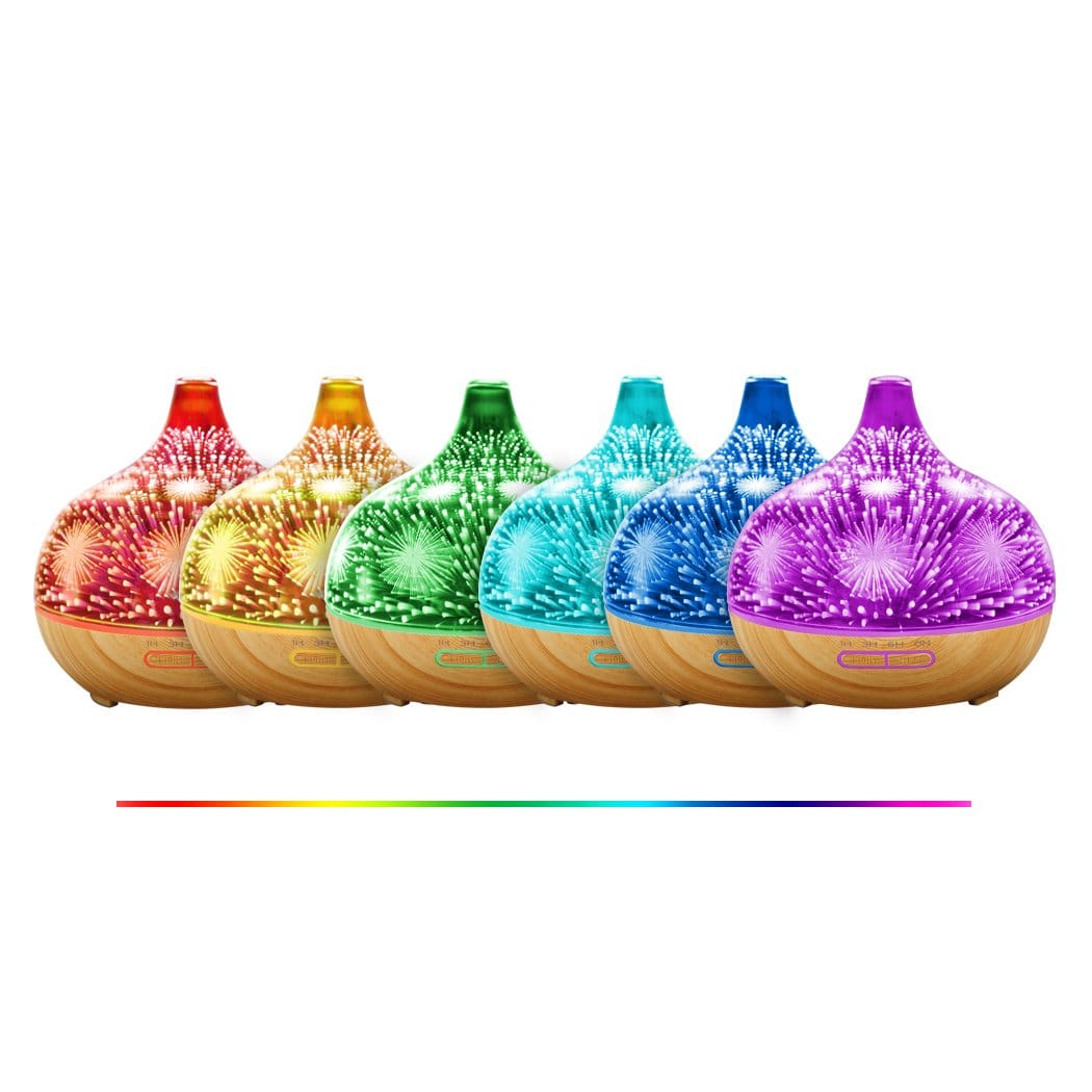 Big Bedding Australia Diffuser Aroma Diffuser Aromatherapy Ultrasonic 3D Air Humidifier Purifier Fireworks