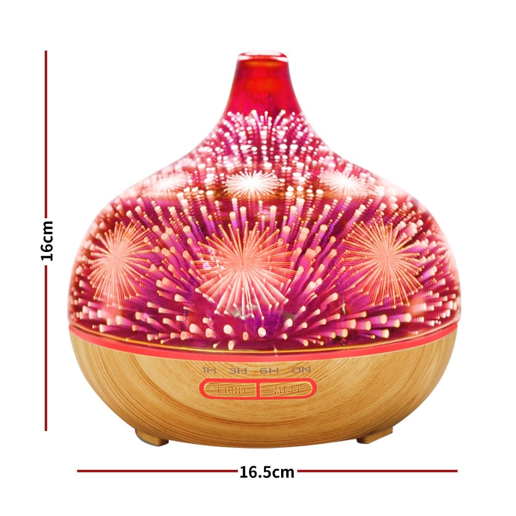 Big Bedding Australia Diffuser Aroma Diffuser Aromatherapy Ultrasonic 3D Air Humidifier Purifier Fireworks