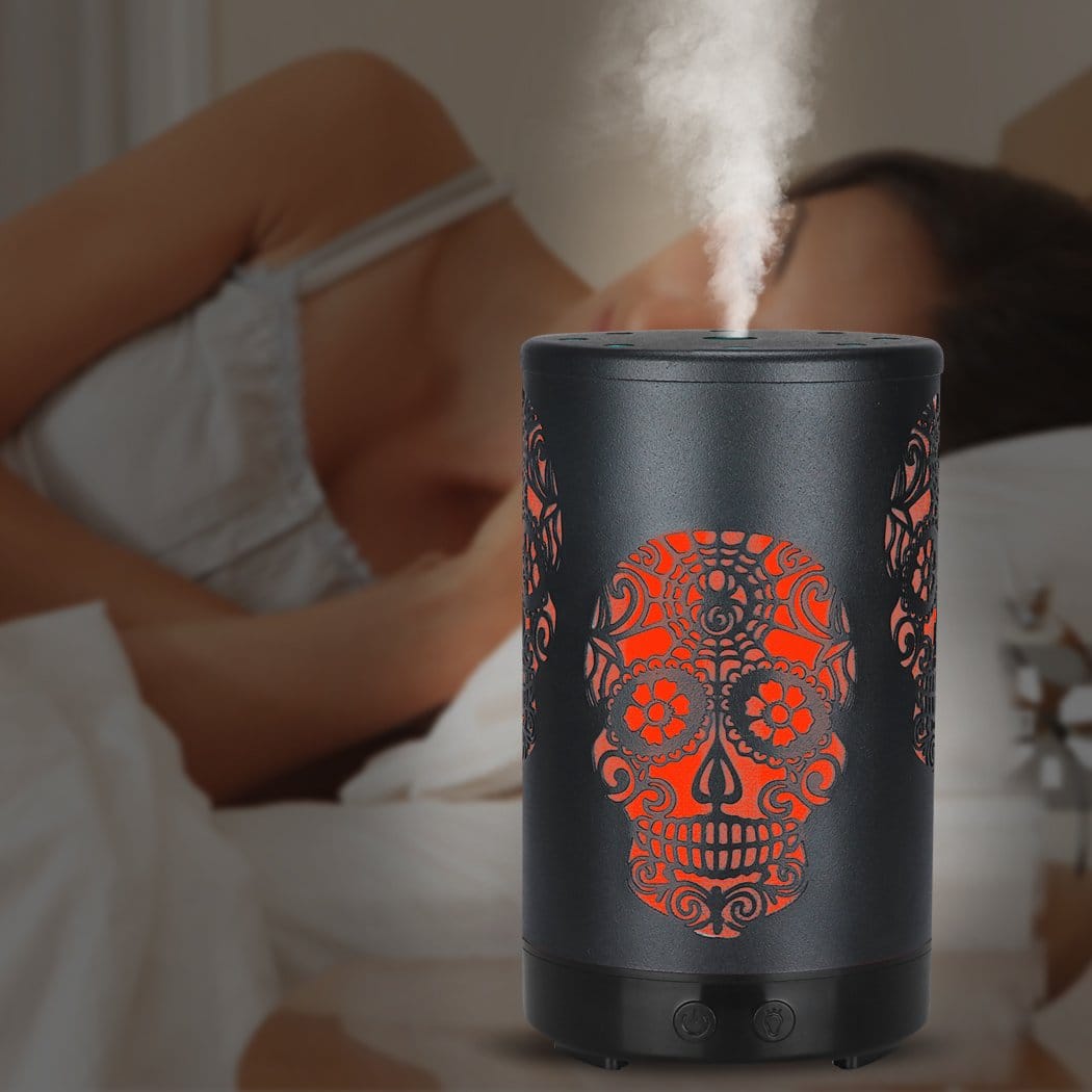 Big Bedding Australia Diffuser Aroma Diffuser Aromatherapy Ultrasonic Humidifier Essential Oil Purifier Skull