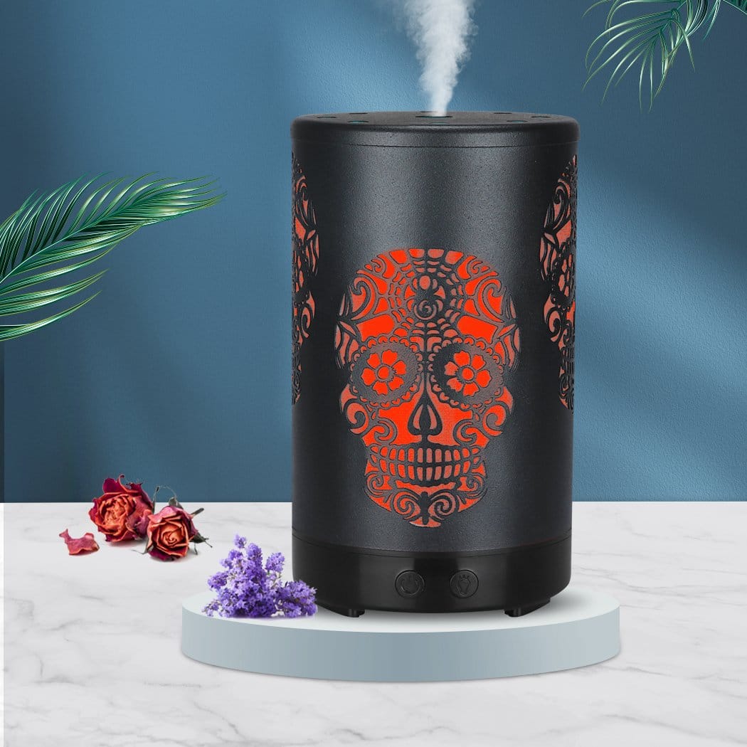 Big Bedding Australia Diffuser Aroma Diffuser Aromatherapy Ultrasonic Humidifier Essential Oil Purifier Skull