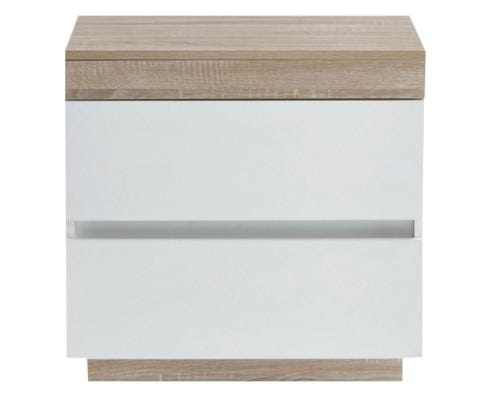 Big Bedding Australia Bedside Table Ashley Coastal White Wooden Bedside Table with Drawers Cabinet