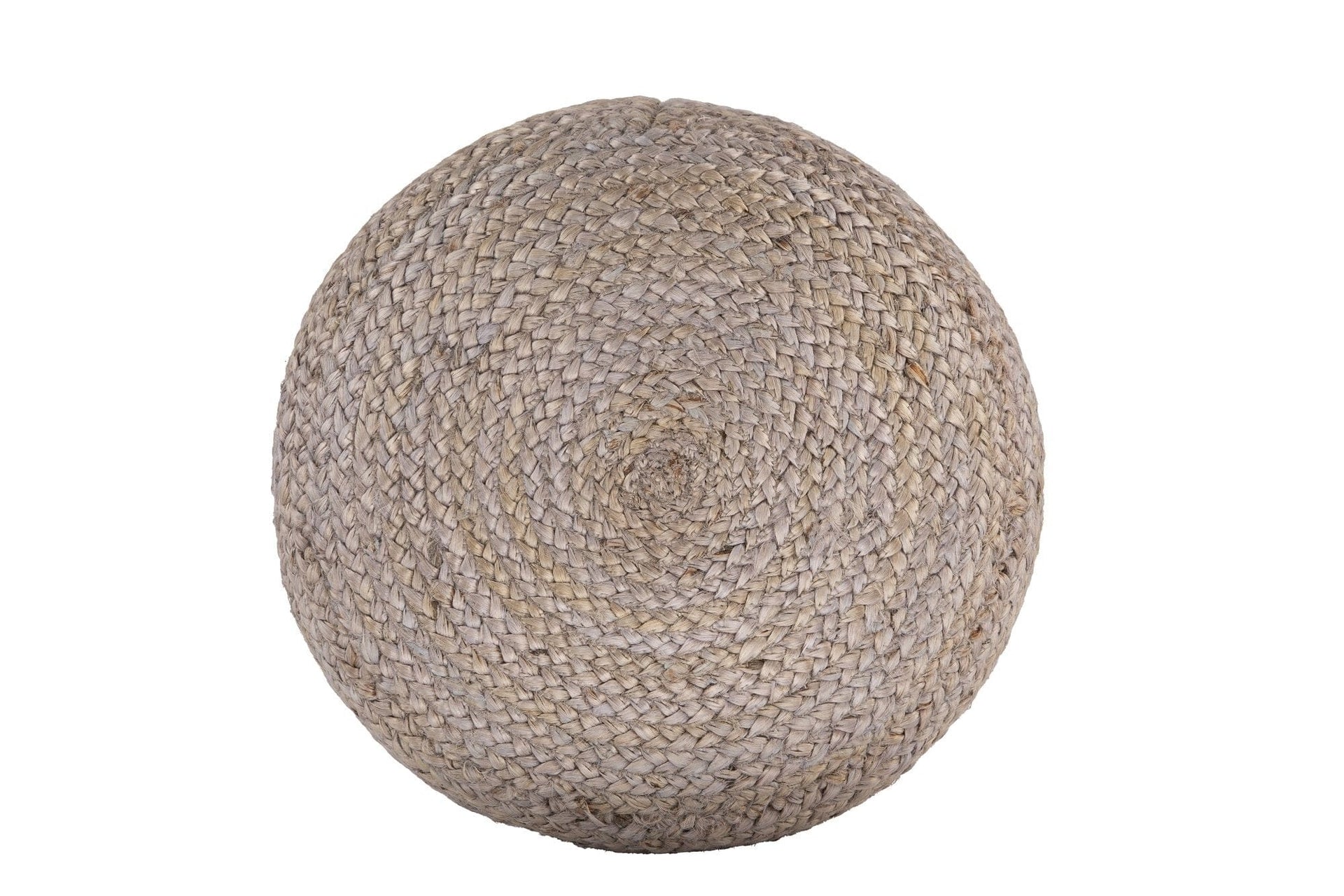 Big Bedding Australia Pouf Ava Dual Color Jute Pouf NAT/ GREY